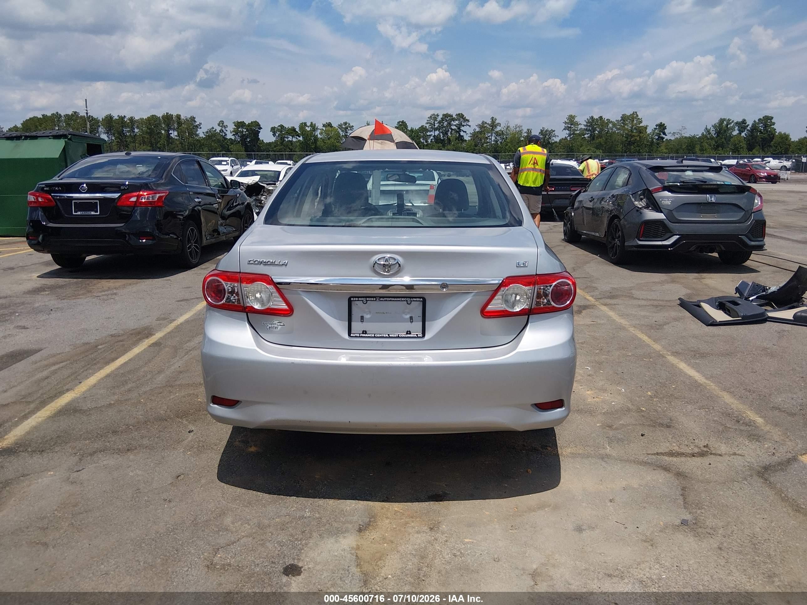 2012 Toyota Corolla Le Silver vin: 5YFBU4EE2CP023539