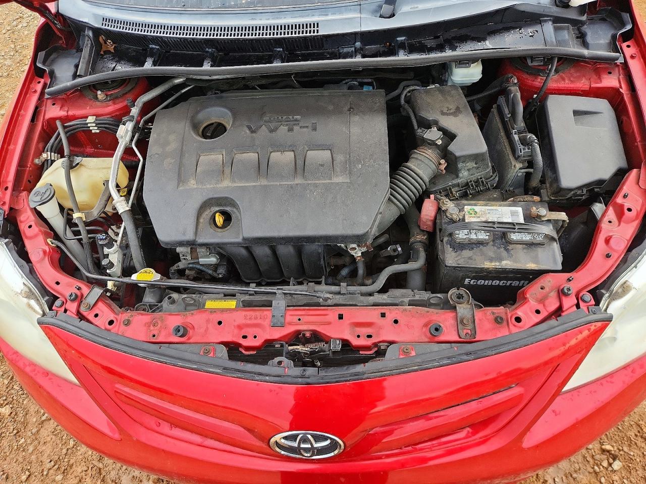 2012 Toyota Corolla Le Красный vin: 5YFBU4EE2CP023704