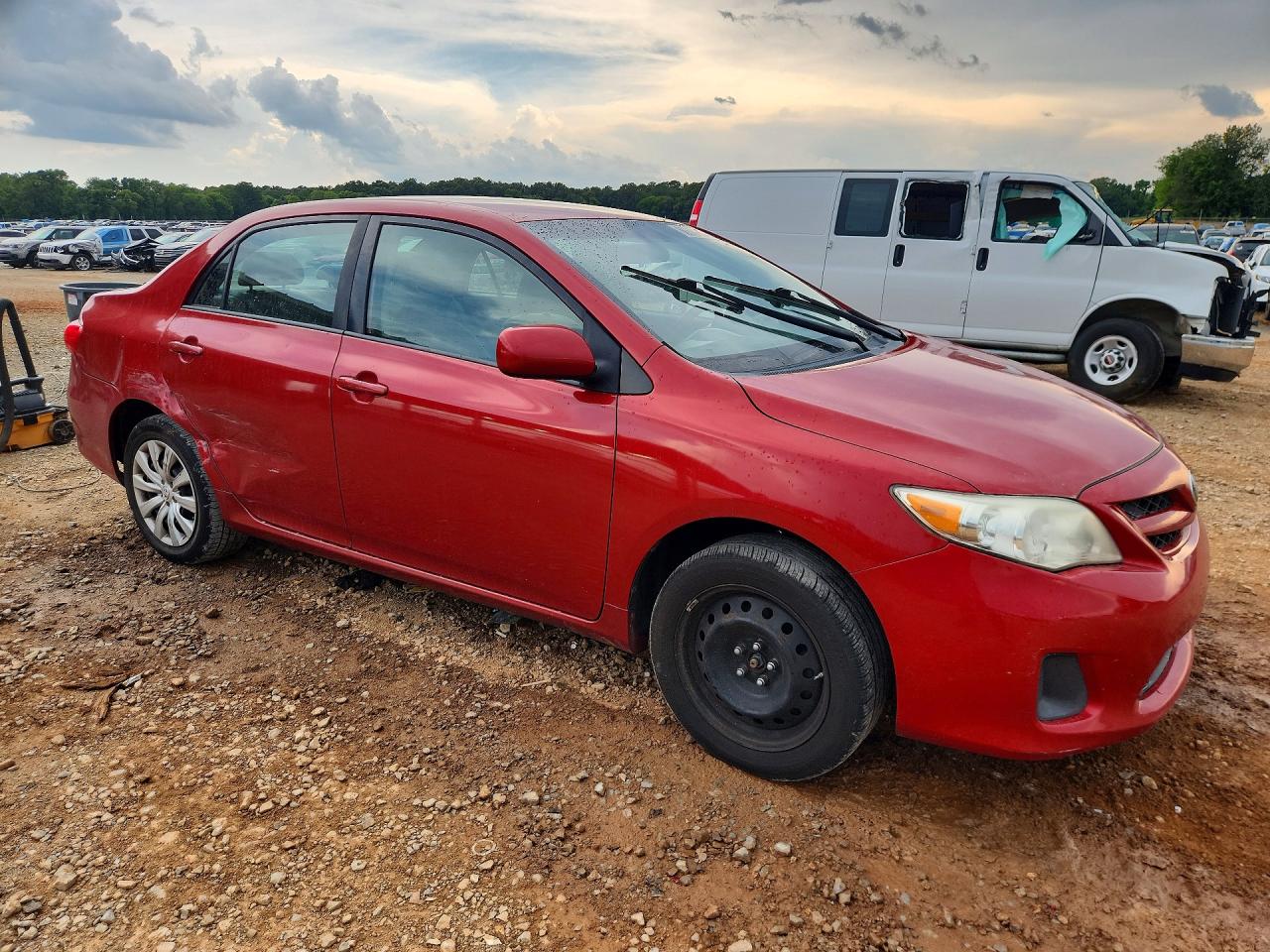 2012 Toyota Corolla Le Красный vin: 5YFBU4EE2CP023704