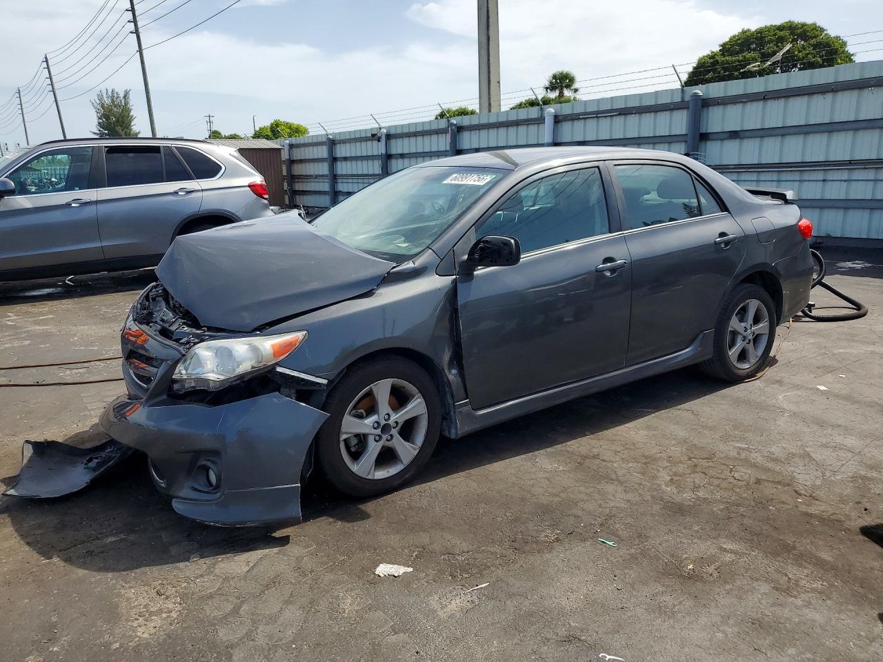 2012 Toyota Corolla S Gray vin: 5YFBU4EE2CP028921