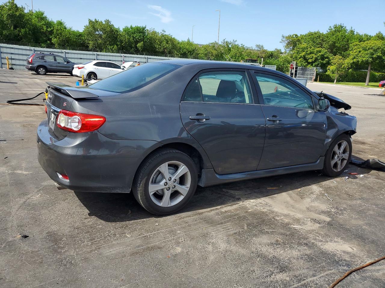 2012 Toyota Corolla S Gray vin: 5YFBU4EE2CP028921