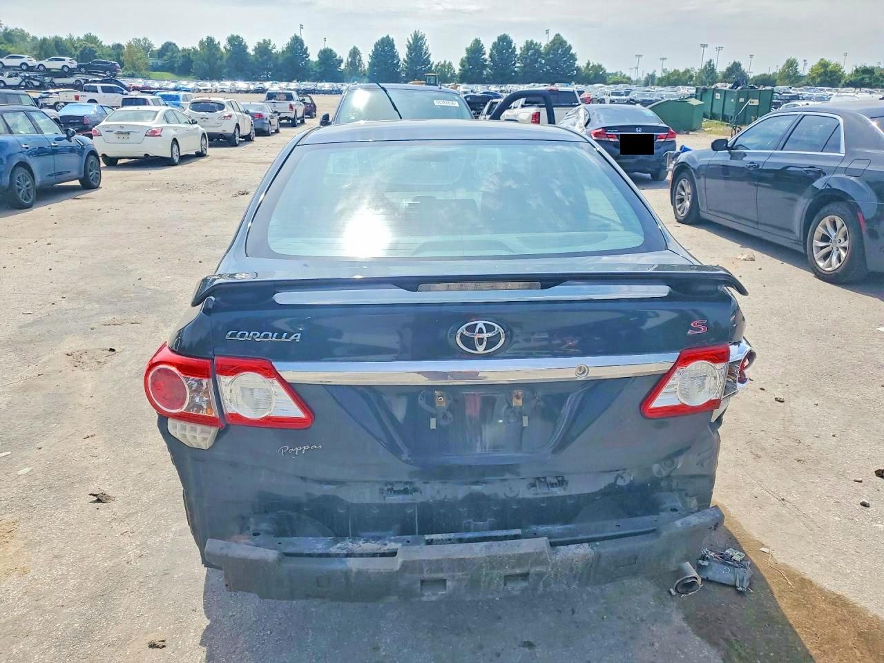 2012 Toyota Corolla S Black vin: 5YFBU4EE2CP033407