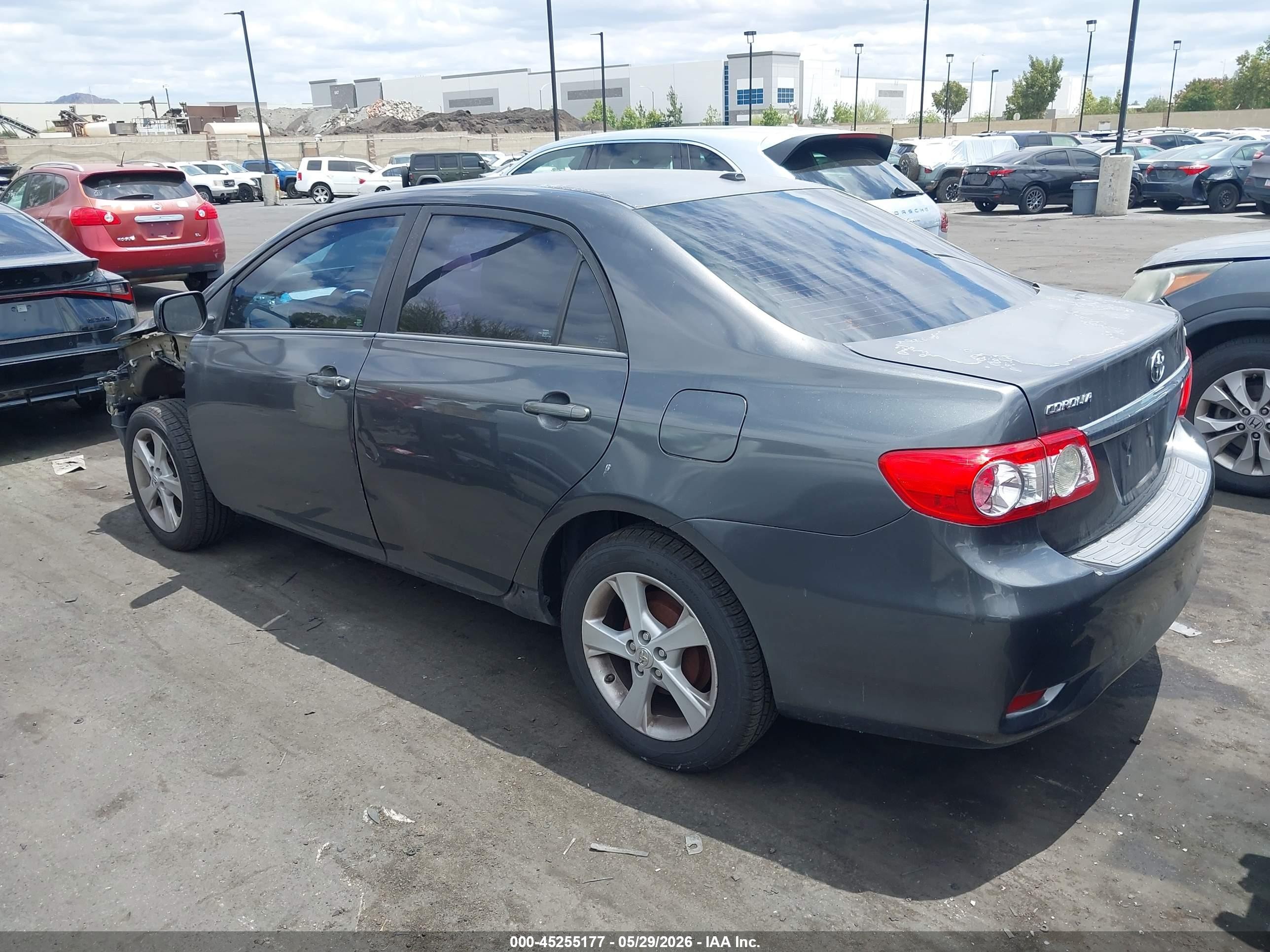 2012 Toyota Corolla Le Gray vin: 5YFBU4EE2CP036789