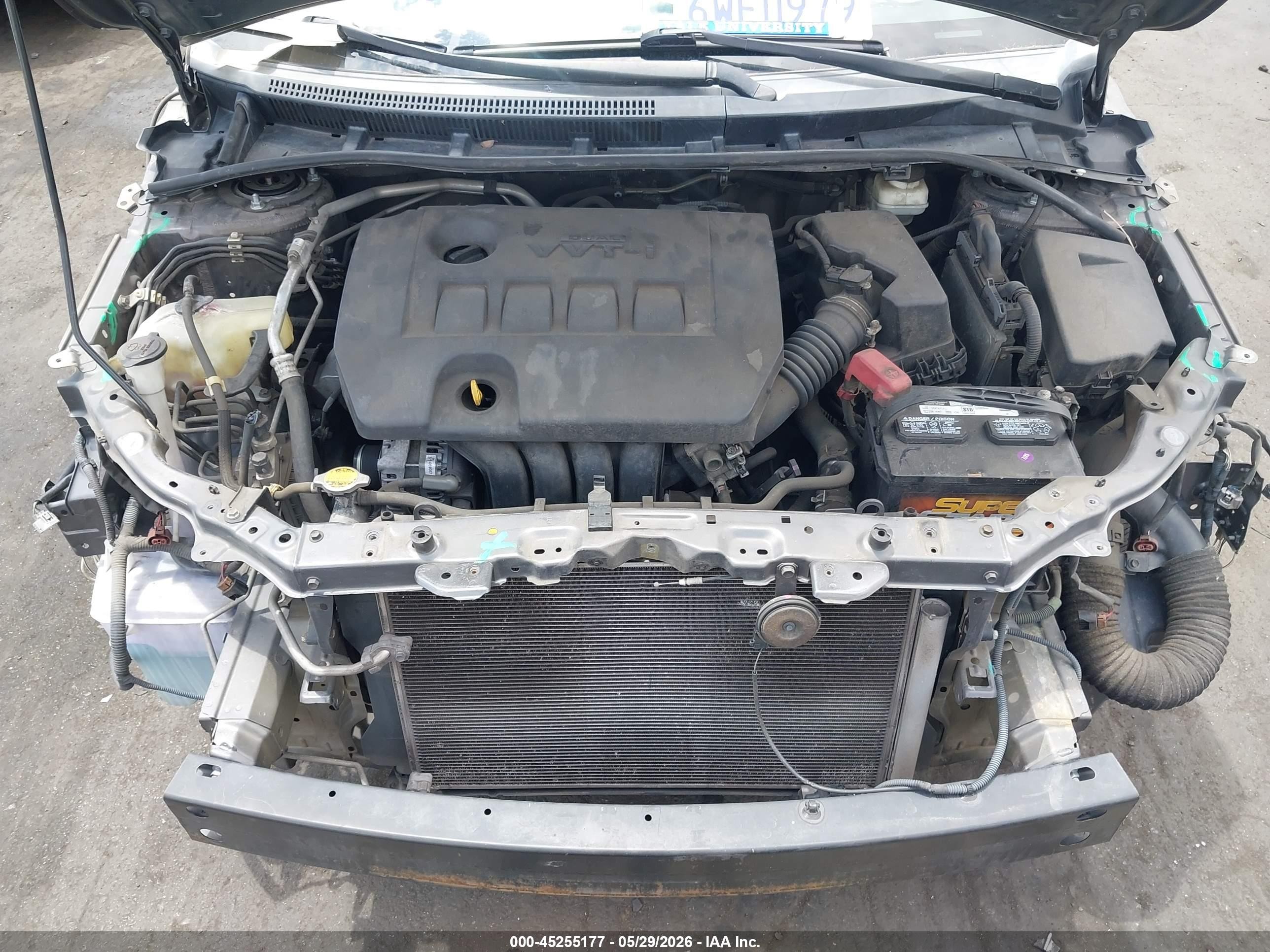2012 Toyota Corolla Le Gray vin: 5YFBU4EE2CP036789
