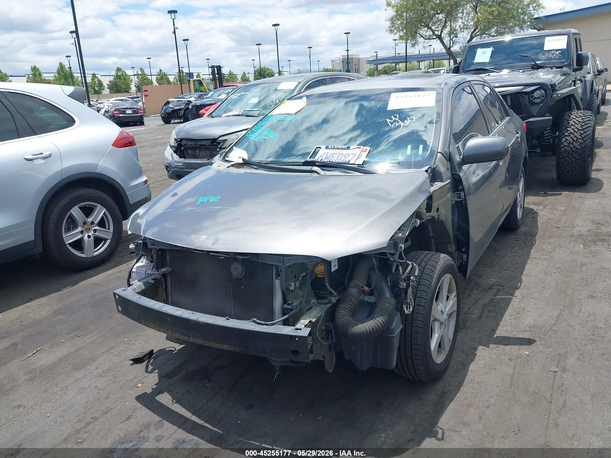 2012 Toyota Corolla Le Gray vin: 5YFBU4EE2CP036789