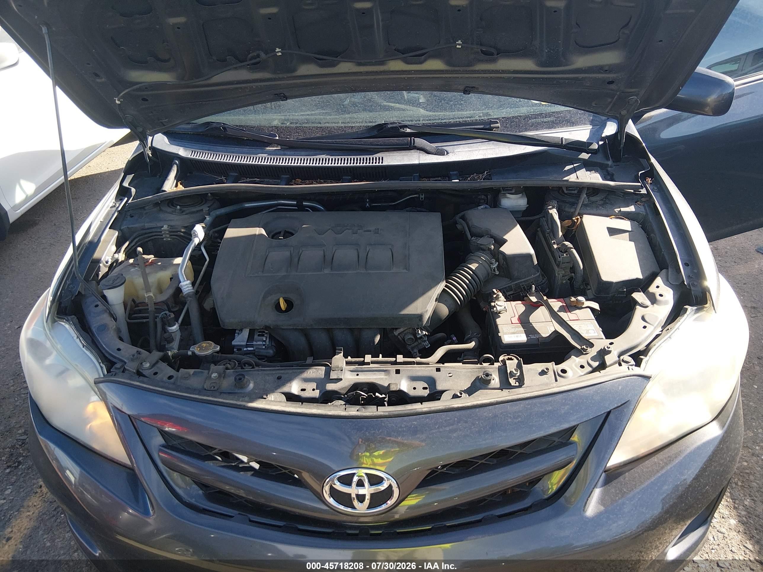 2012 Toyota Corolla Le Gray vin: 5YFBU4EE2CP041121