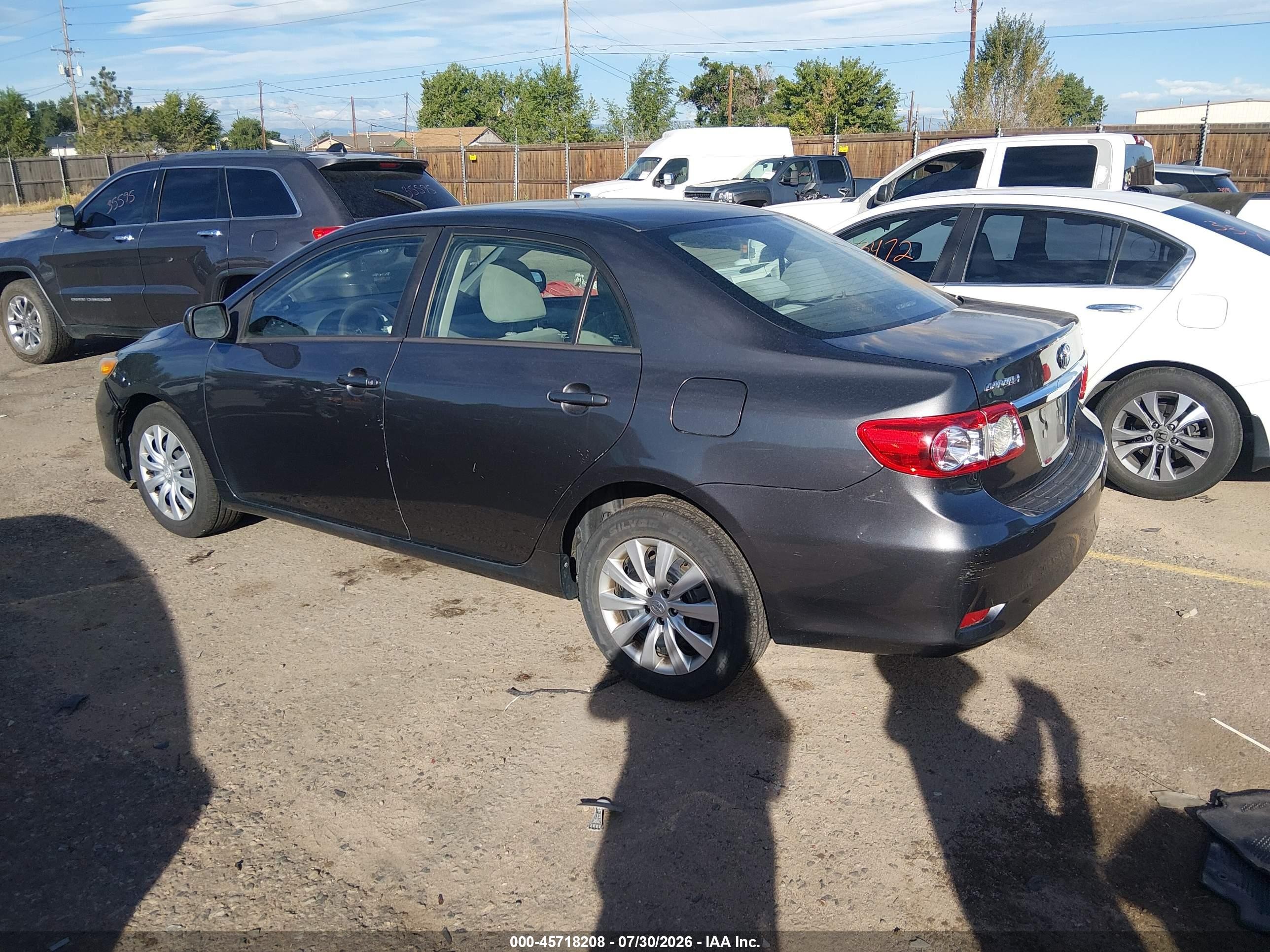 2012 Toyota Corolla Le Gray vin: 5YFBU4EE2CP041121