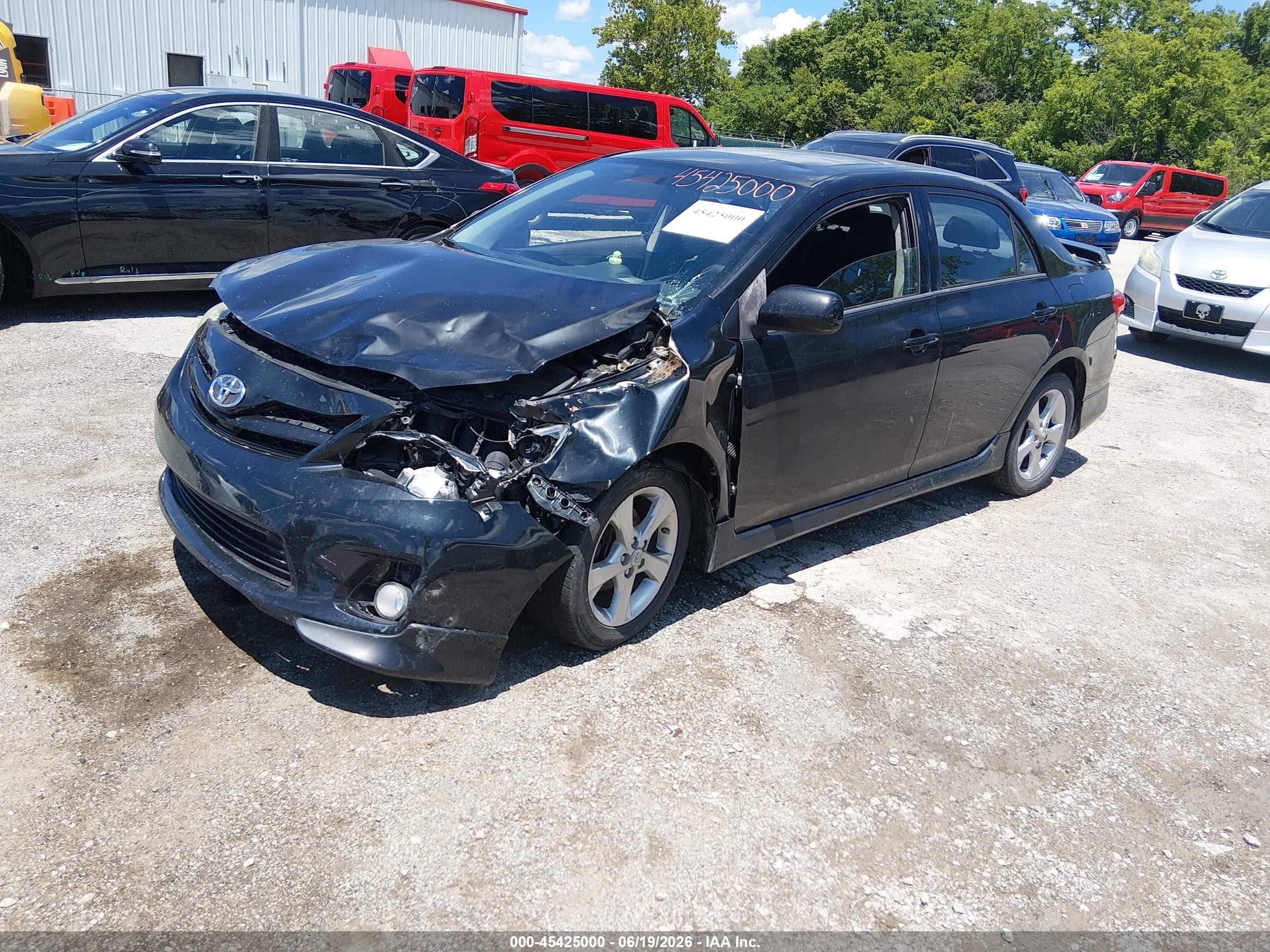 2012 Toyota Corolla S Черный vin: 5YFBU4EE2CP043774
