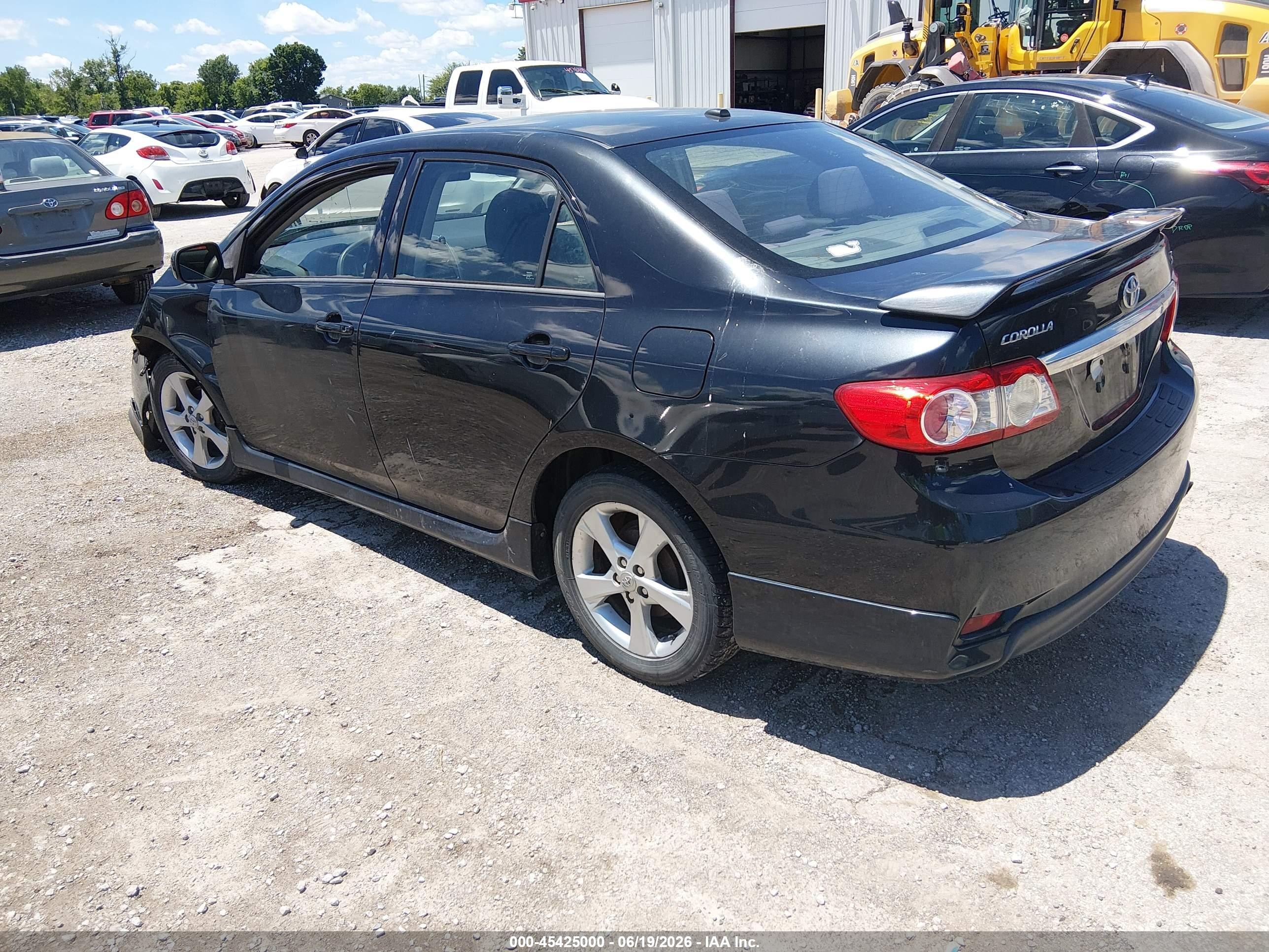 2012 Toyota Corolla S Черный vin: 5YFBU4EE2CP043774