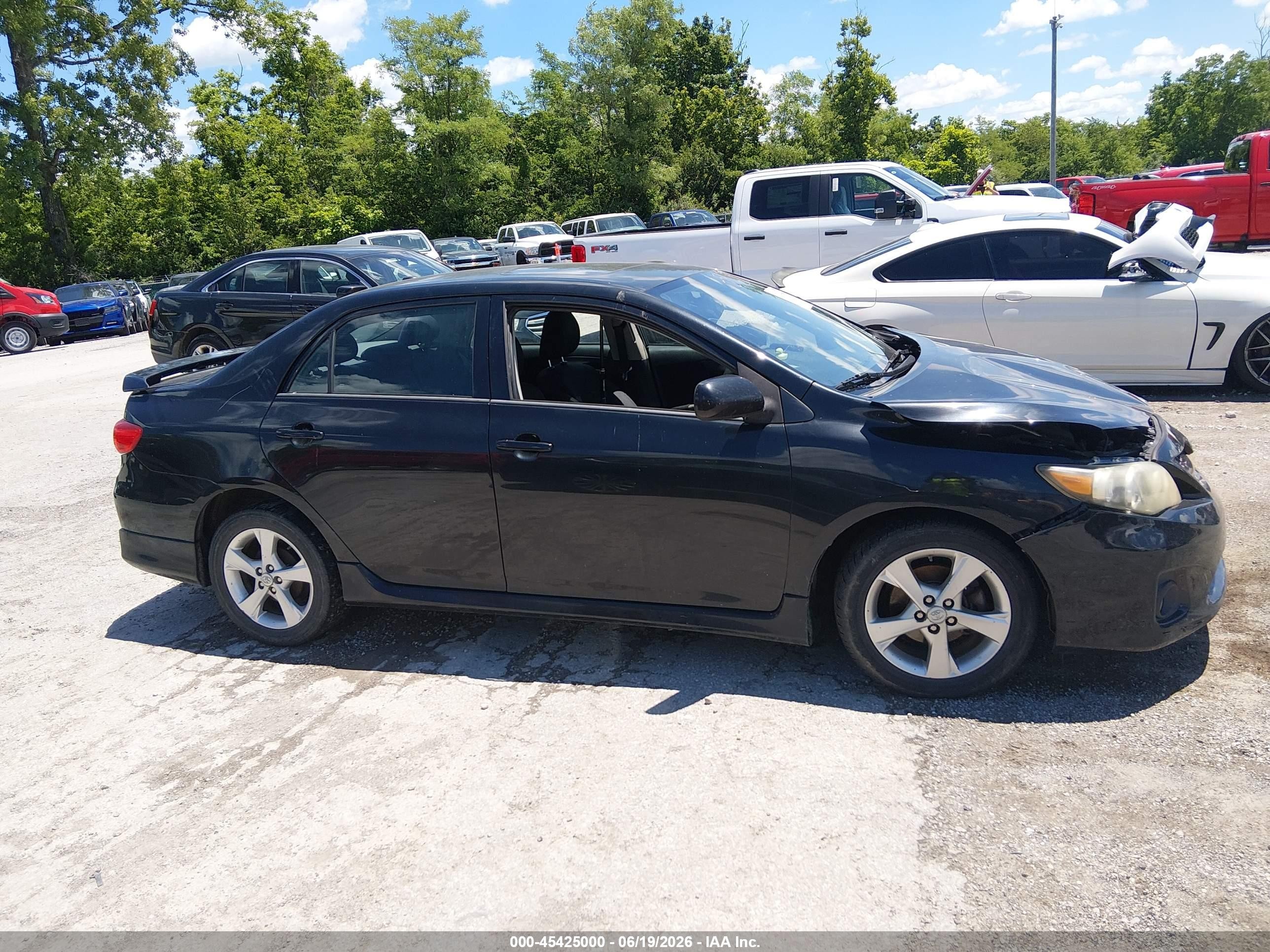 2012 Toyota Corolla S Черный vin: 5YFBU4EE2CP043774