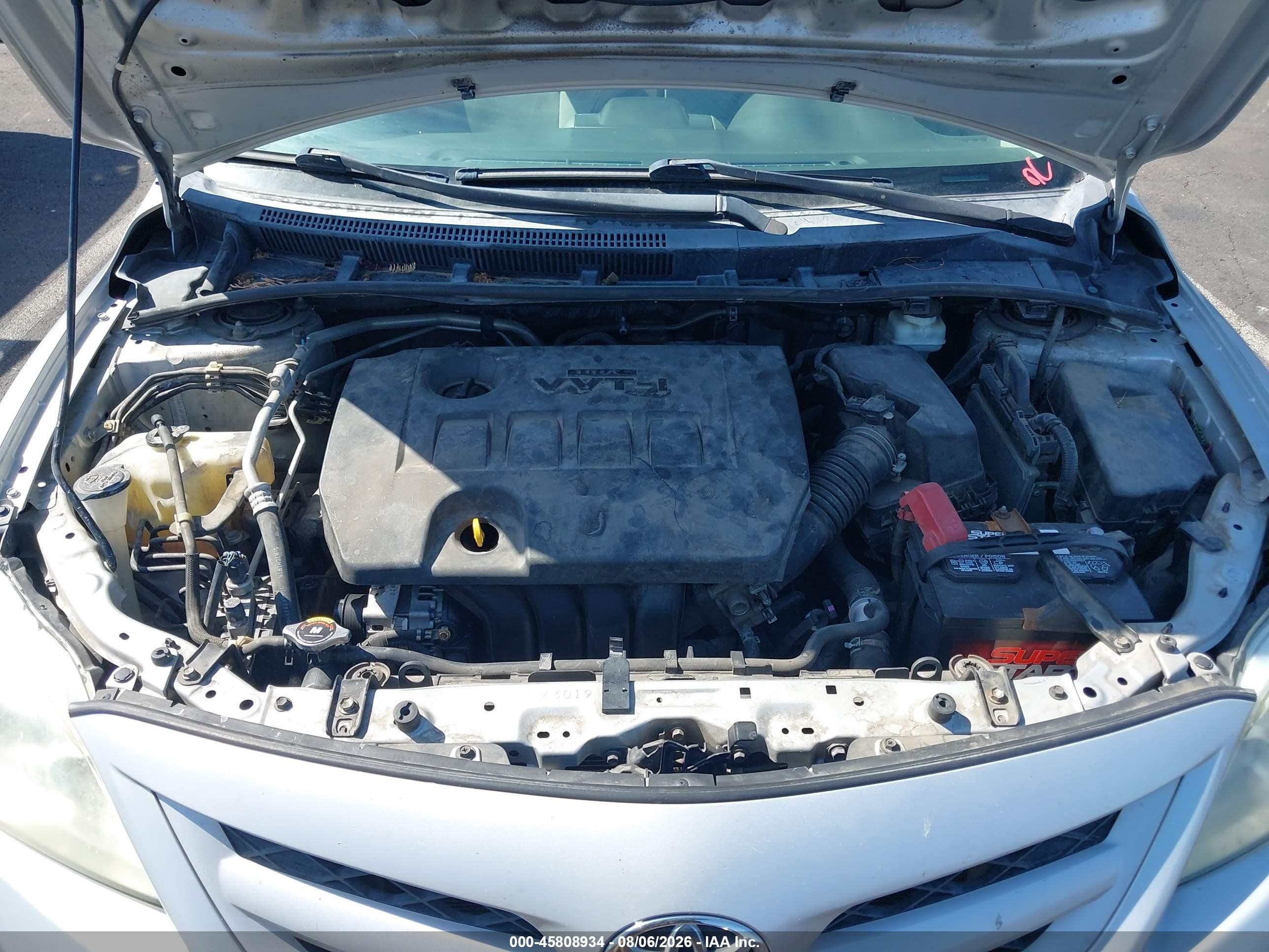 2012 Toyota Corolla S/le Silver vin: 5YFBU4EE2CP043905