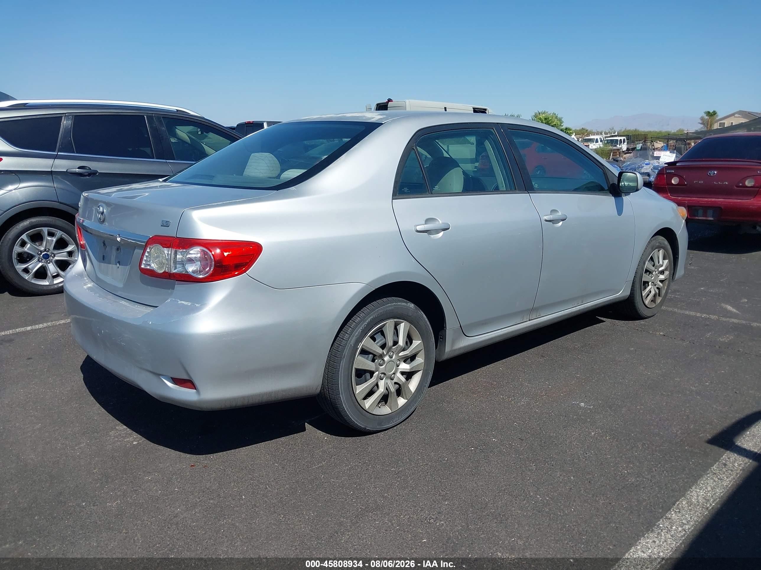 2012 Toyota Corolla S/le Silver vin: 5YFBU4EE2CP043905