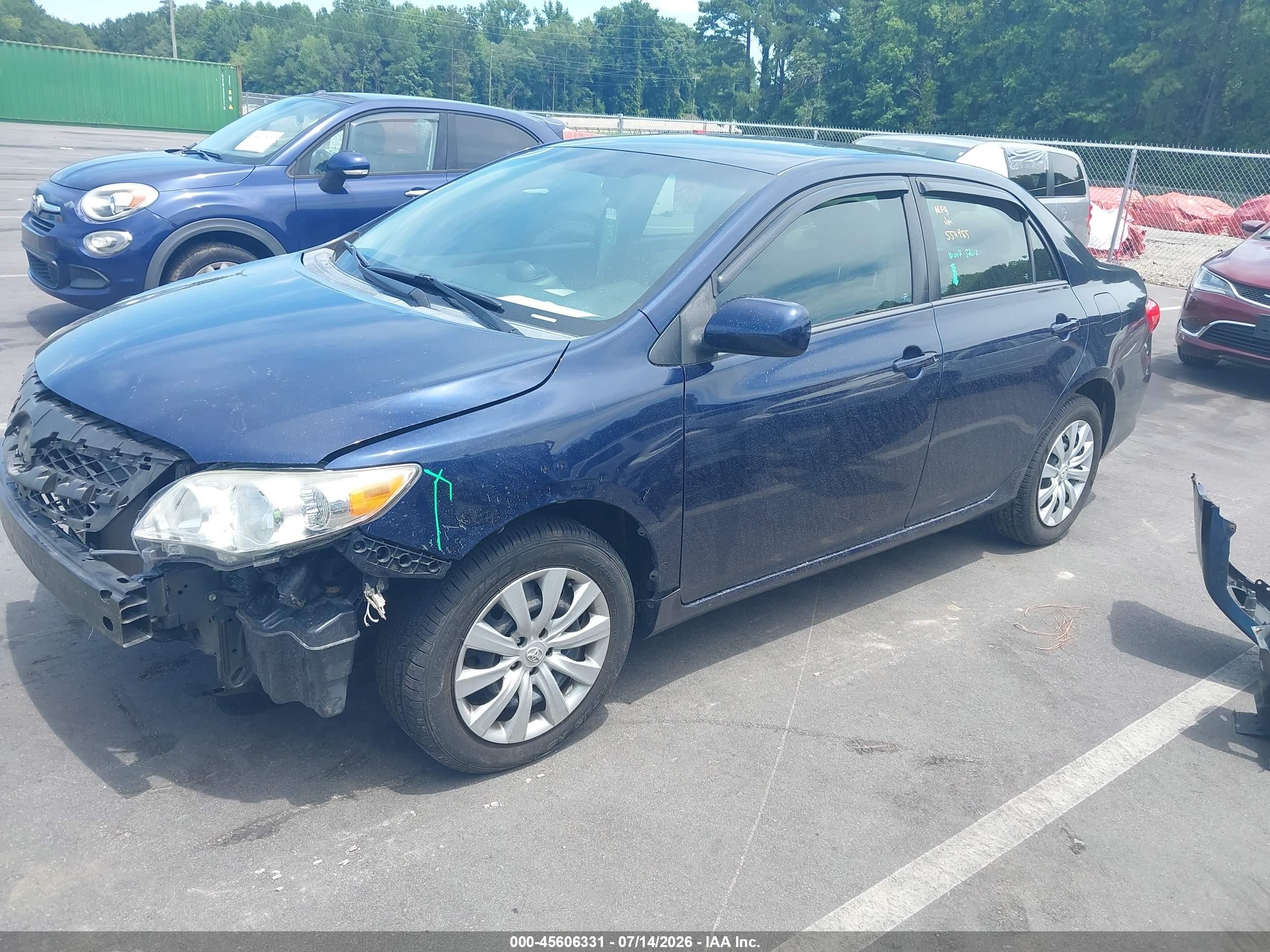 2012 Toyota Corolla Le Синий vin: 5YFBU4EE2CP045136
