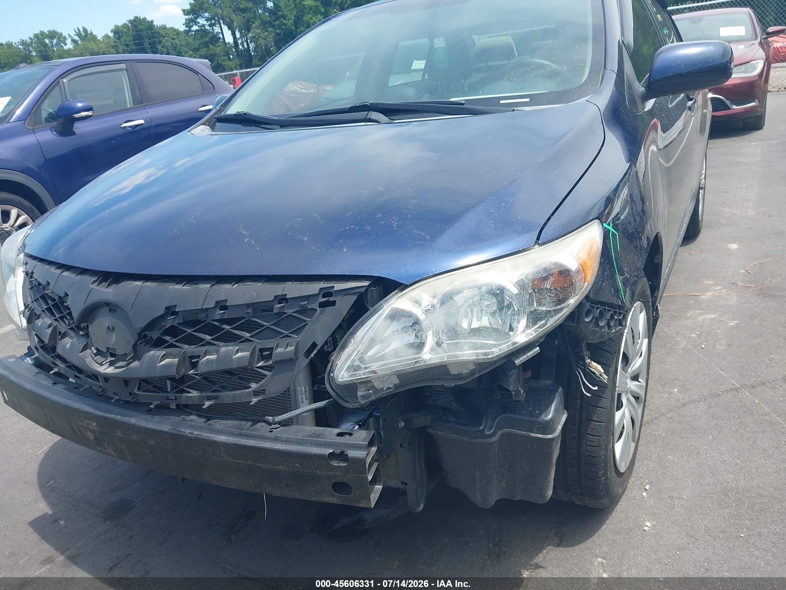 2012 Toyota Corolla Le Синий vin: 5YFBU4EE2CP045136