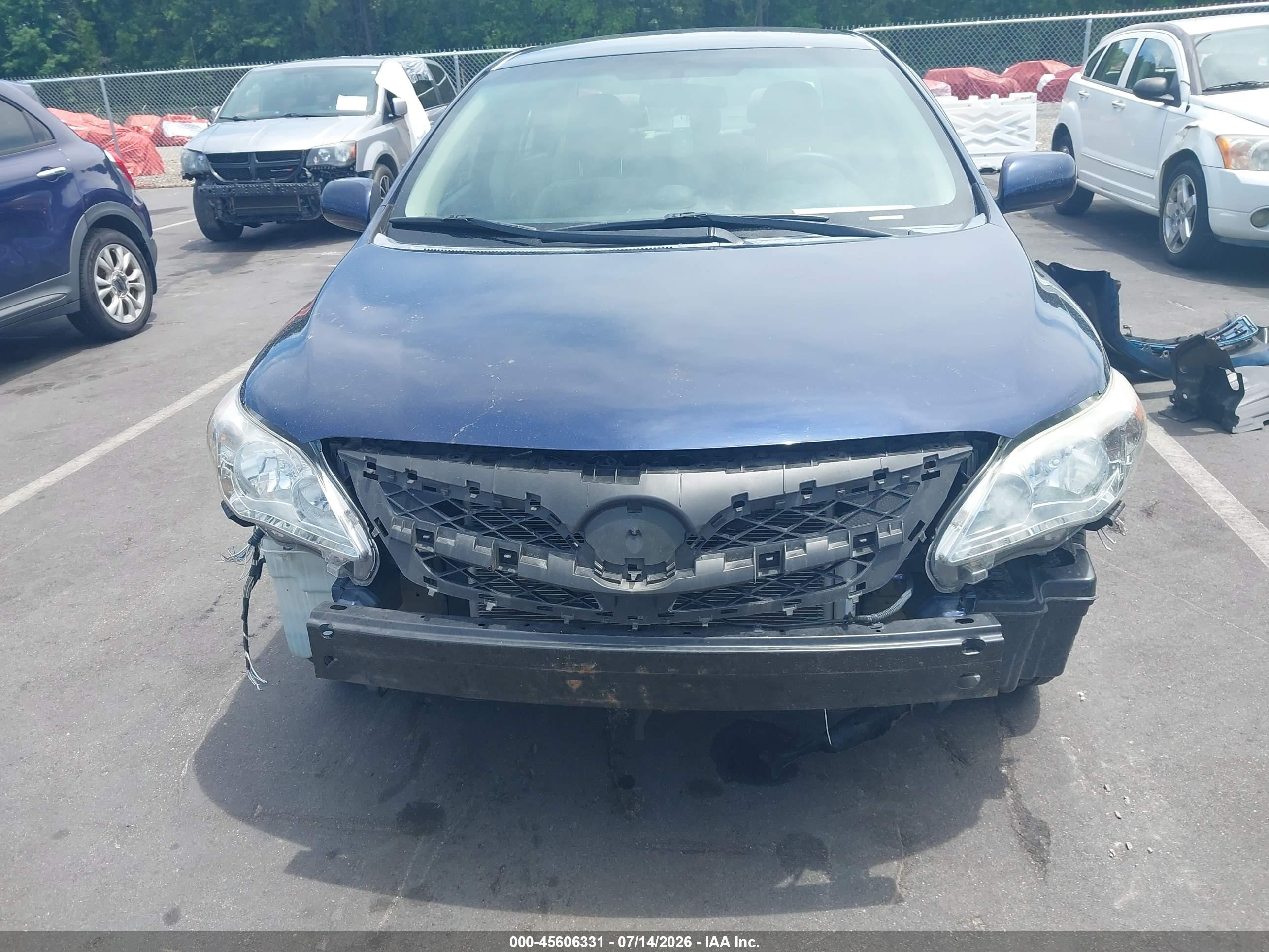 2012 Toyota Corolla Le Синий vin: 5YFBU4EE2CP045136