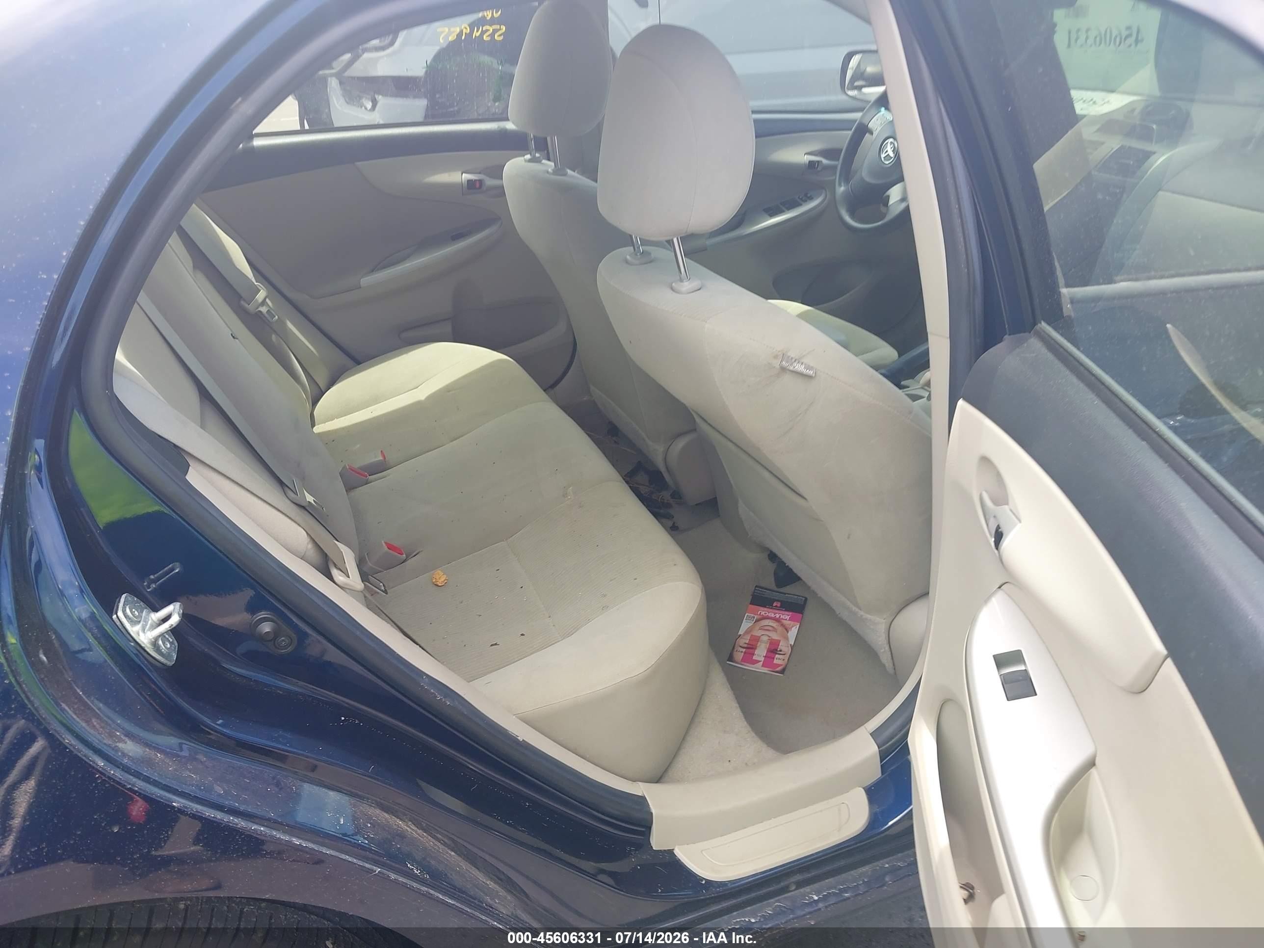 2012 Toyota Corolla Le Синий vin: 5YFBU4EE2CP045136