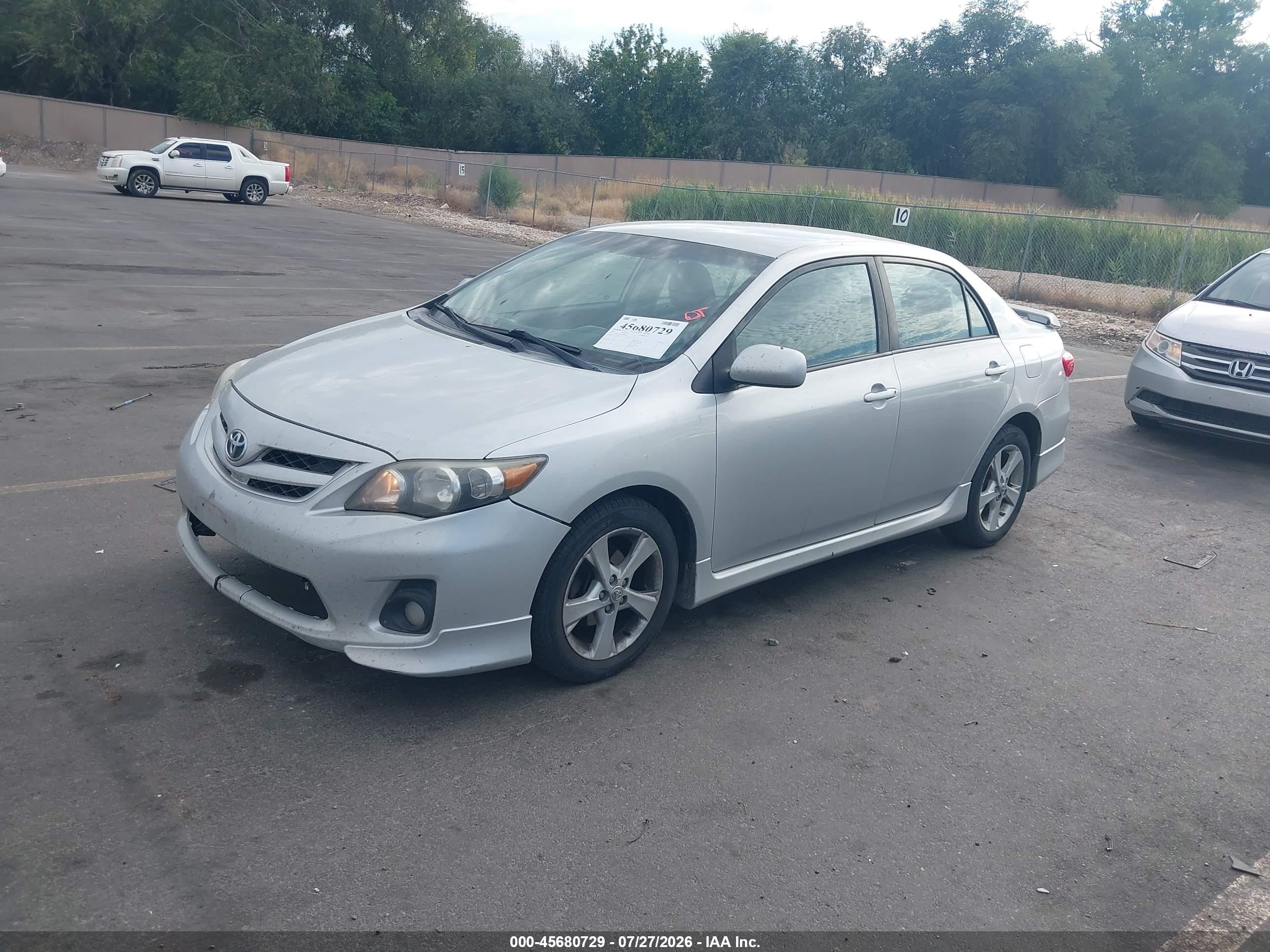 2012 Toyota Corolla S Silver vin: 5YFBU4EE2CP045234