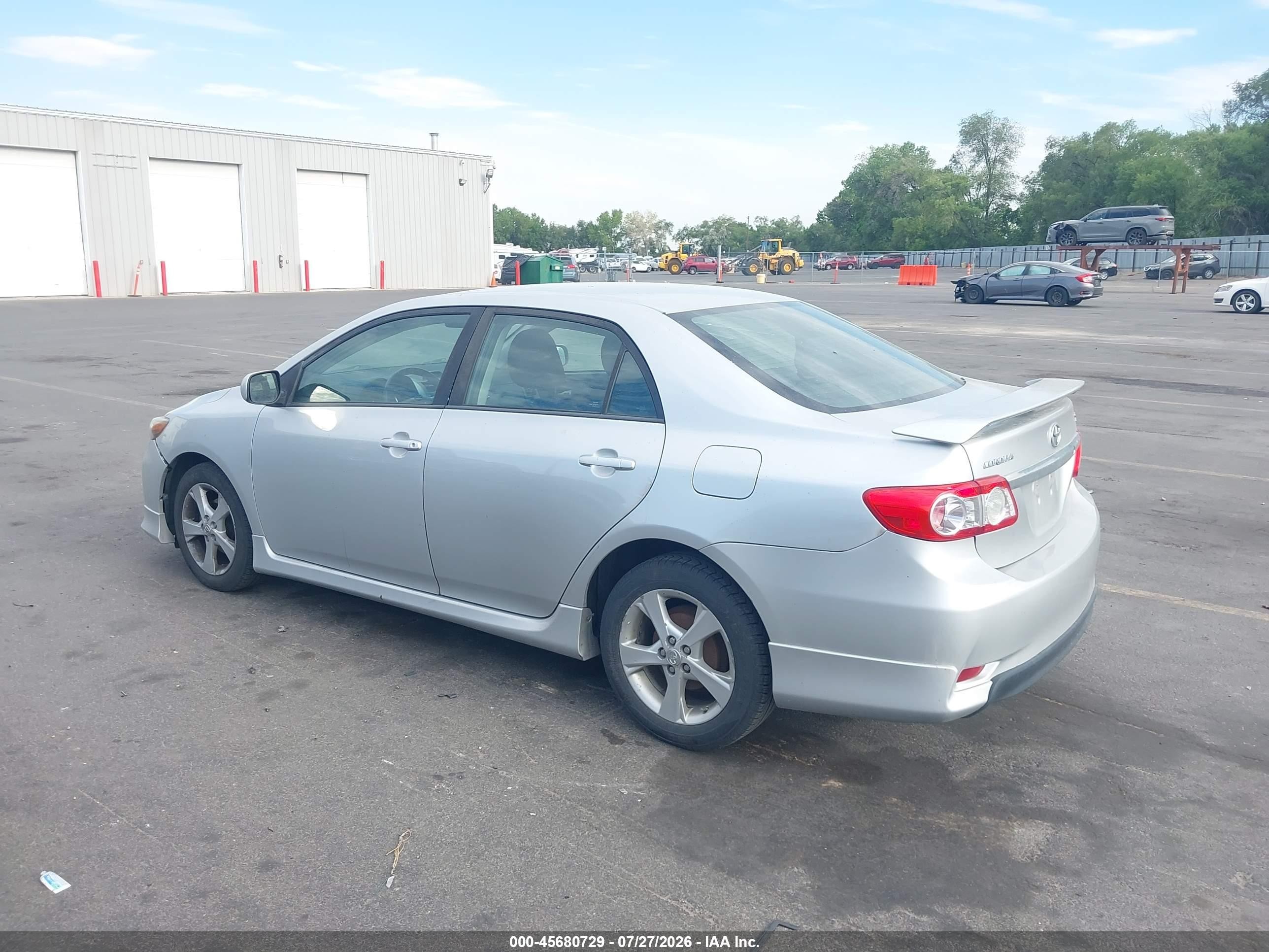 2012 Toyota Corolla S Silver vin: 5YFBU4EE2CP045234