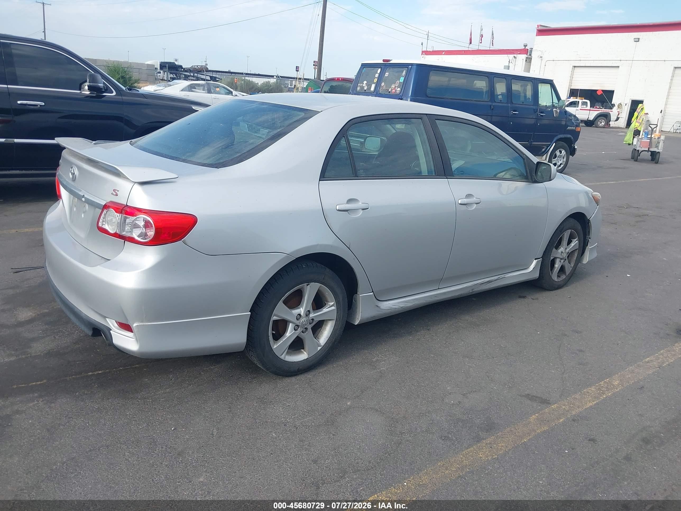 2012 Toyota Corolla S Silver vin: 5YFBU4EE2CP045234