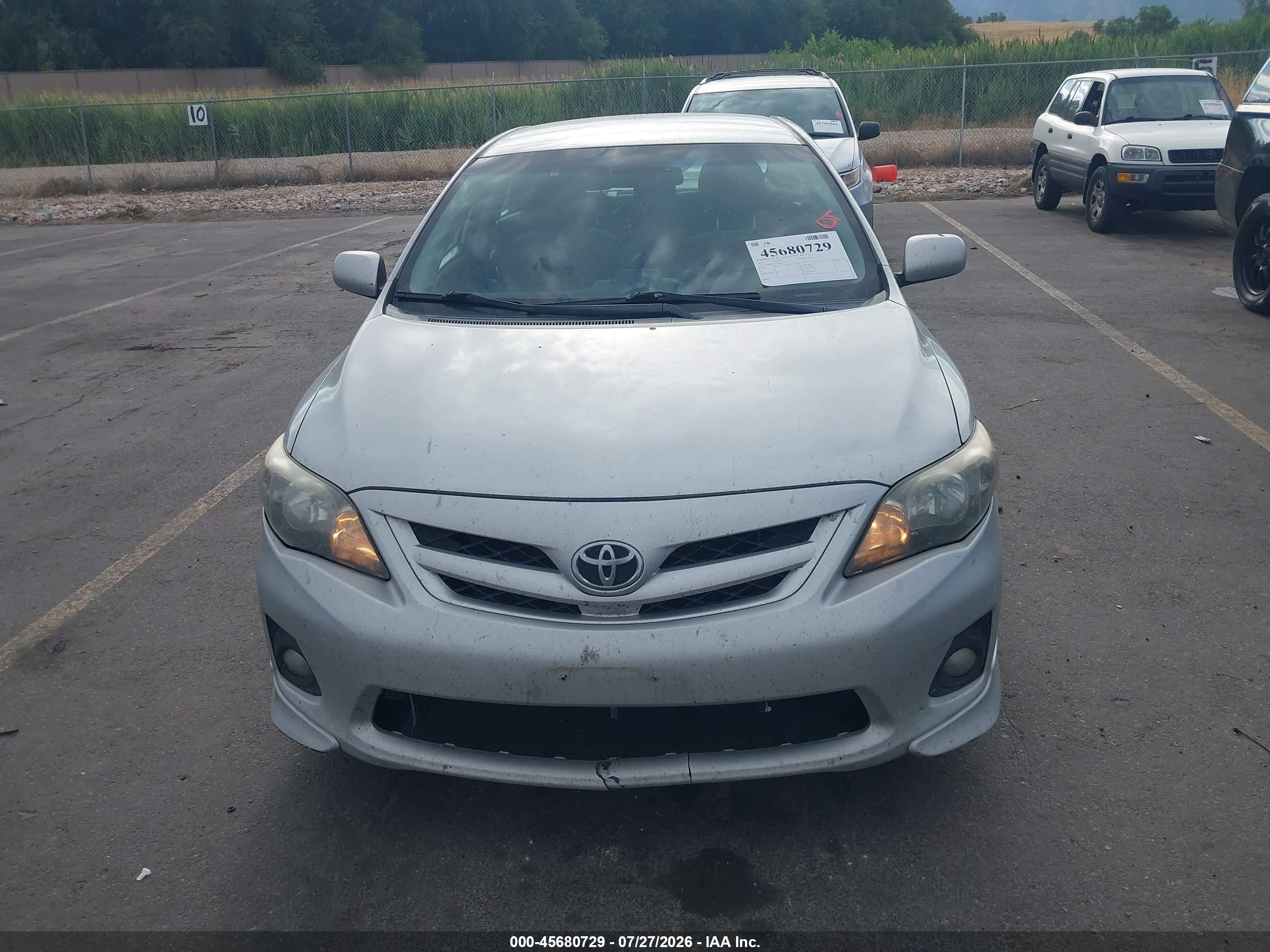 2012 Toyota Corolla S Silver vin: 5YFBU4EE2CP045234