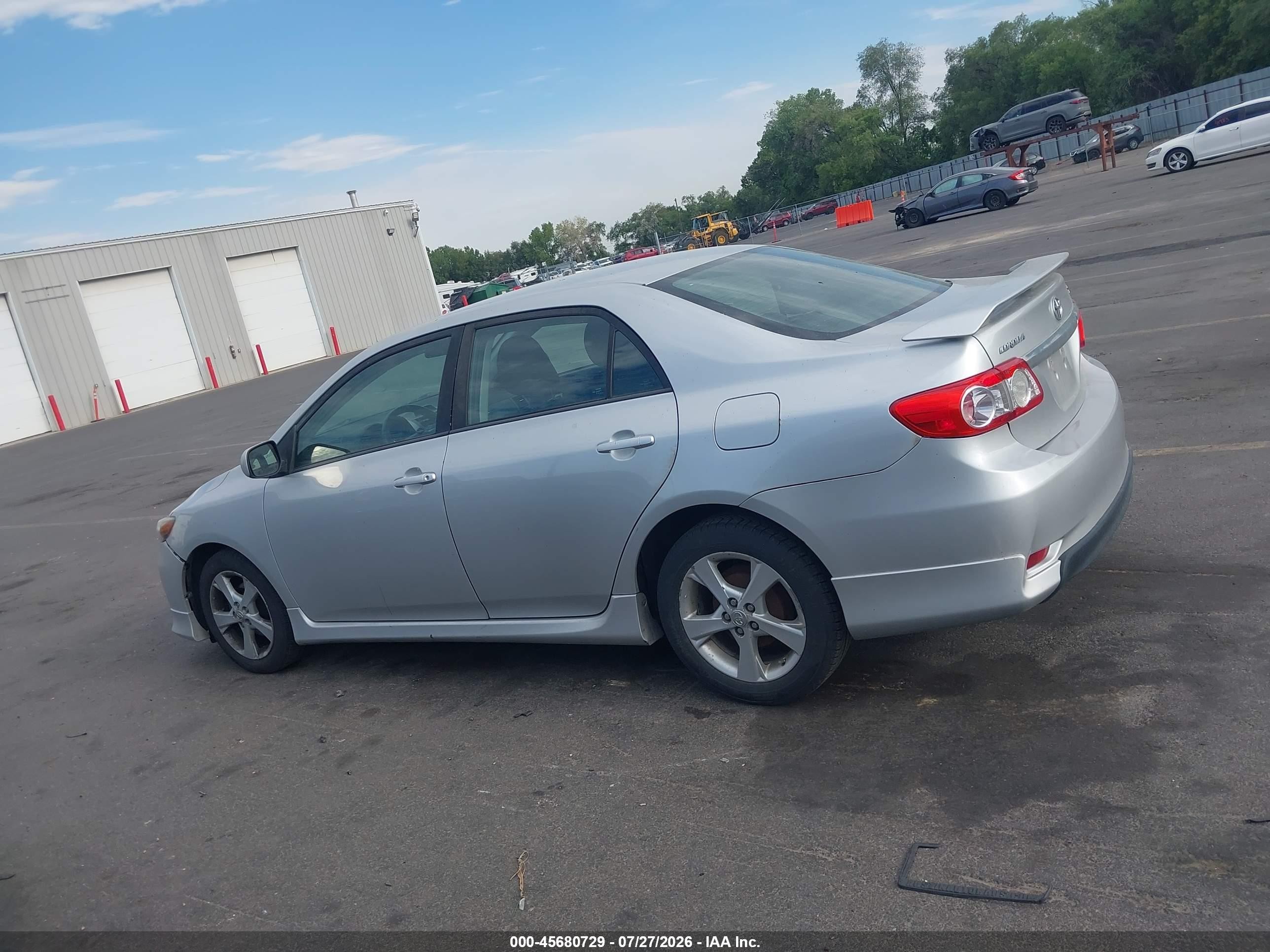 2012 Toyota Corolla S Silver vin: 5YFBU4EE2CP045234