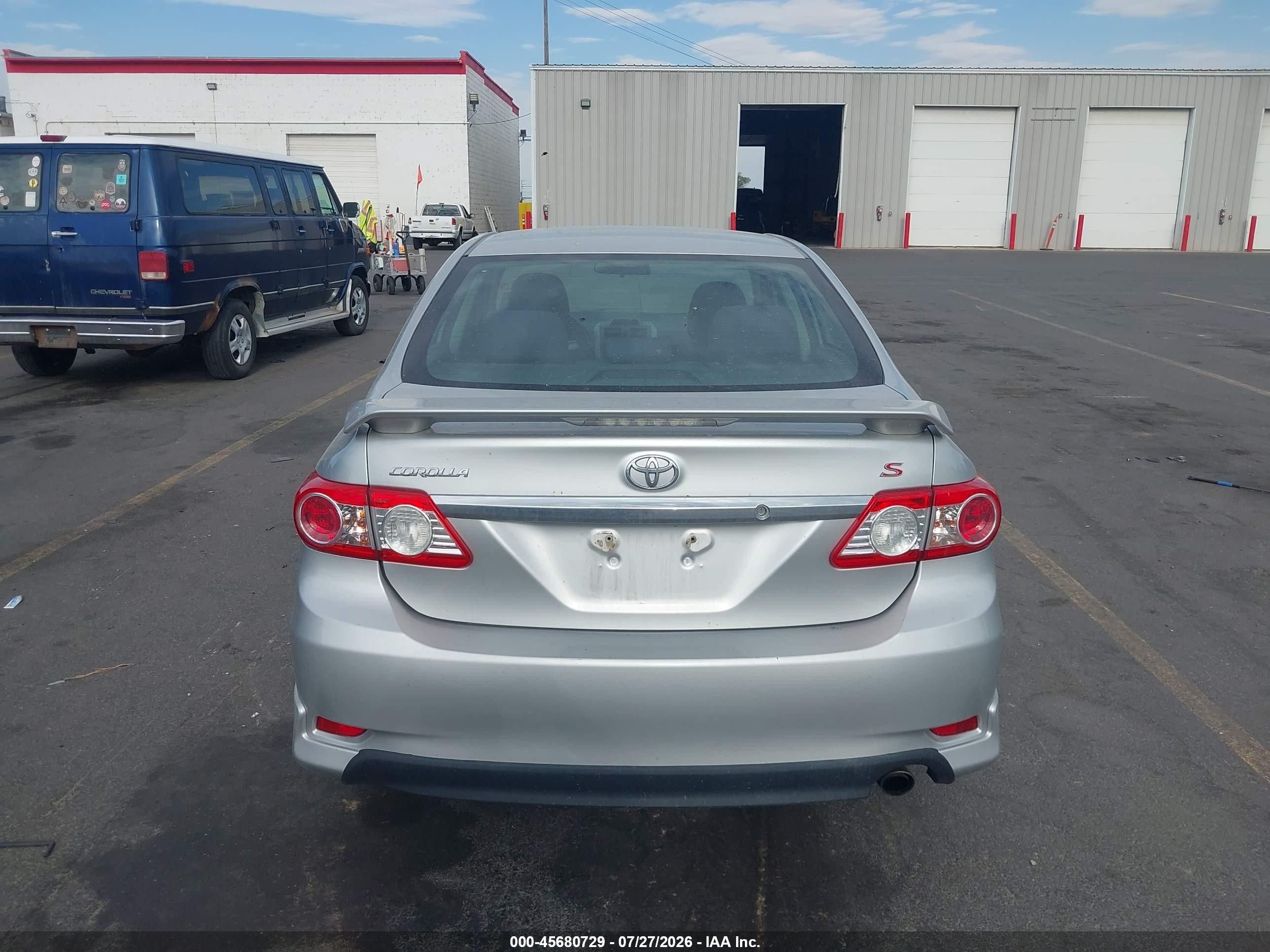 2012 Toyota Corolla S Silver vin: 5YFBU4EE2CP045234
