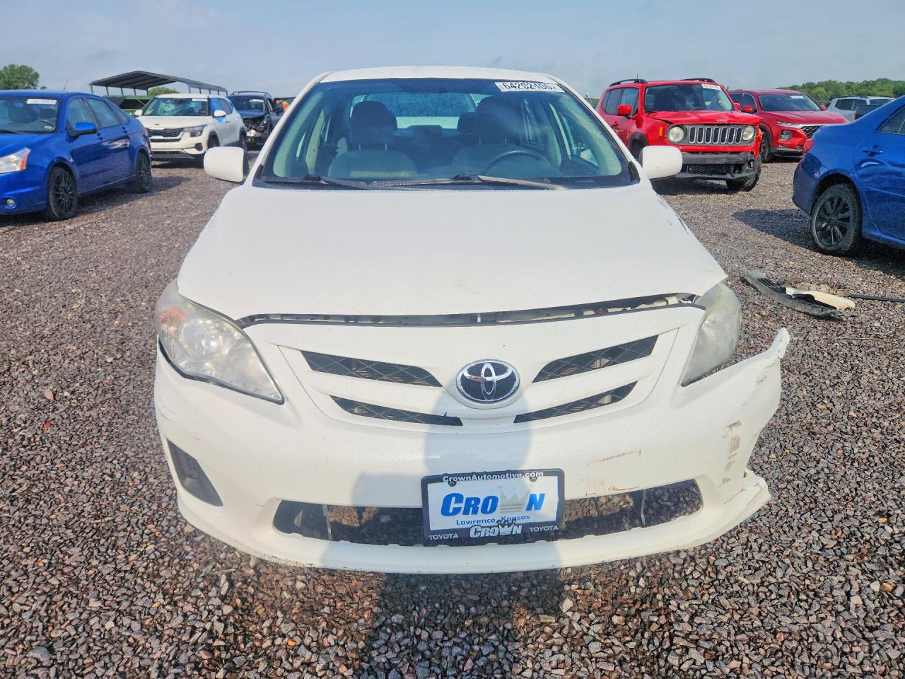 2012 Toyota Corolla Le White vin: 5YFBU4EE2CP066777