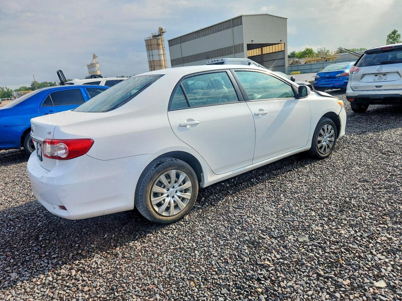 2012 Toyota Corolla Le White vin: 5YFBU4EE2CP066777