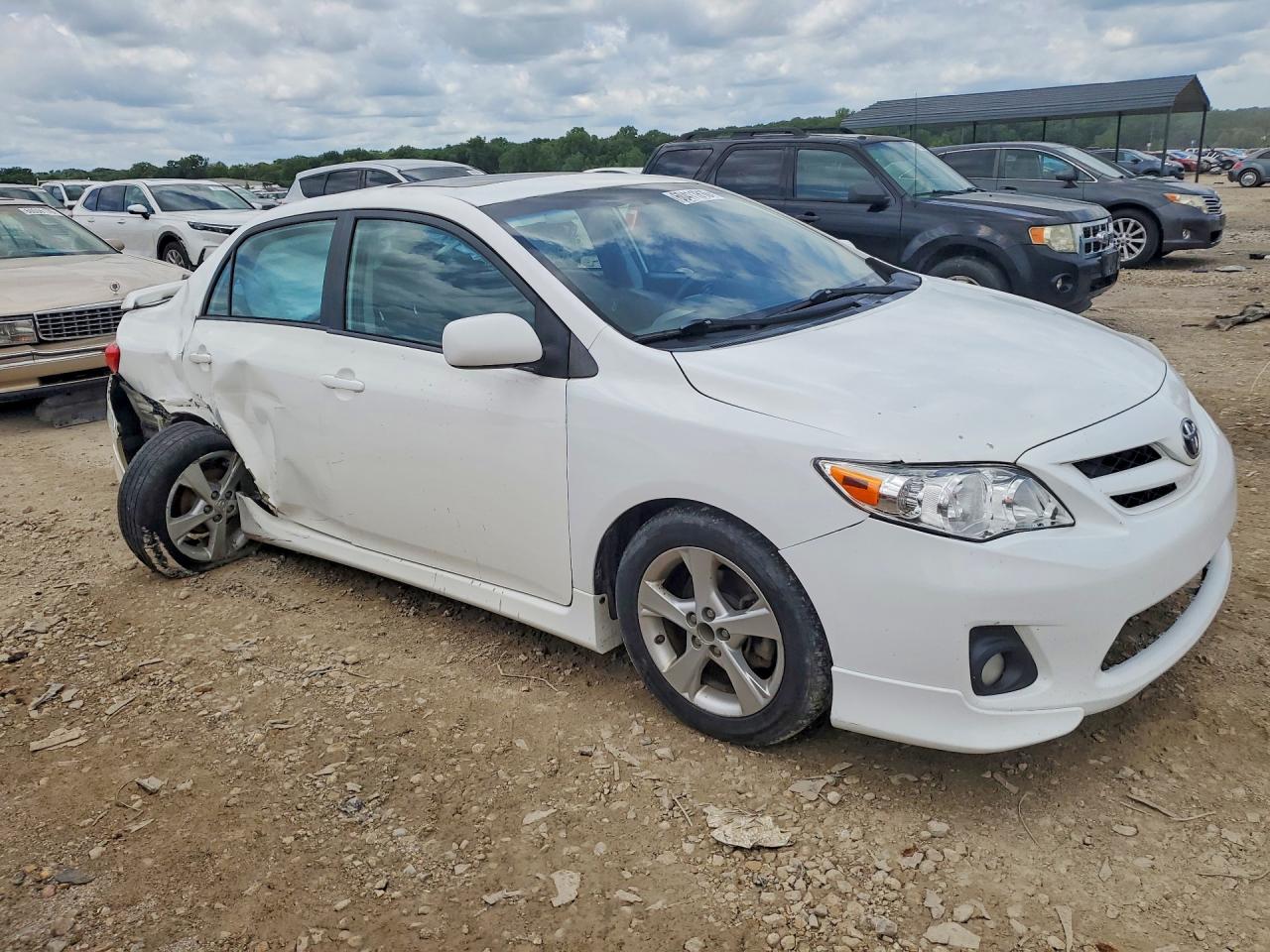 2012 Toyota Corolla S Белый vin: 5YFBU4EE2CP068125