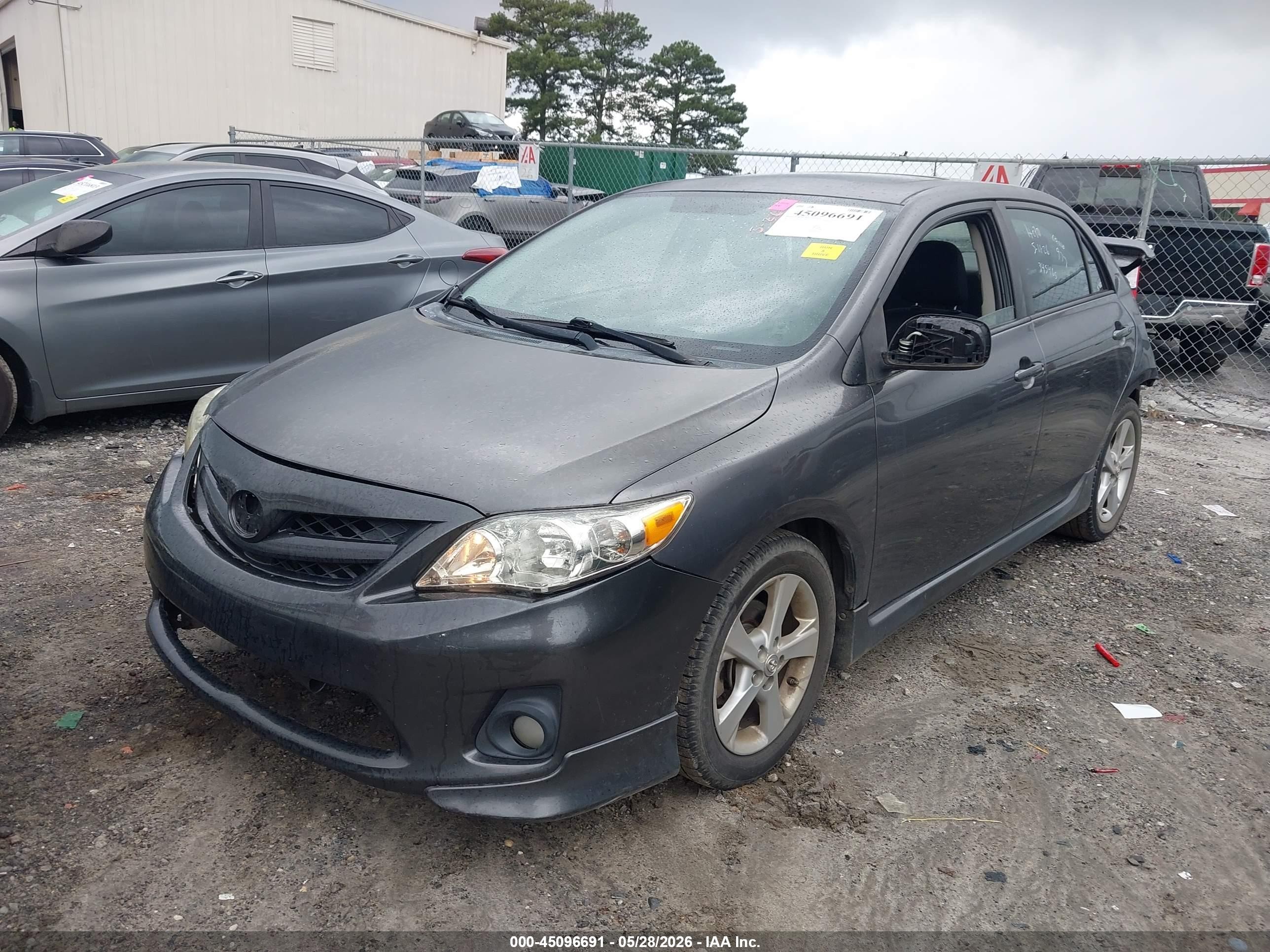 2012 Toyota Corolla S Gray vin: 5YFBU4EE2CP073454