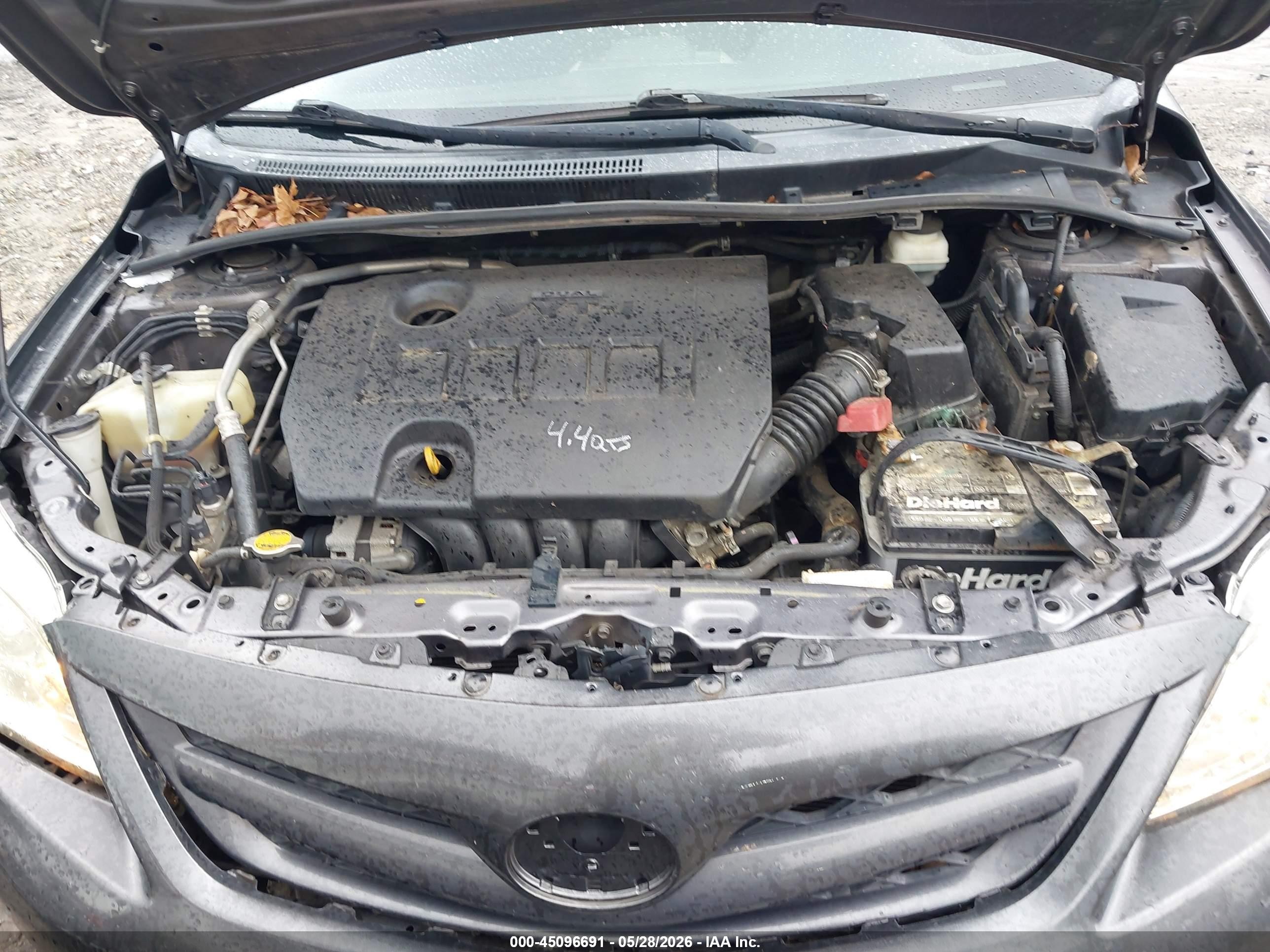 2012 Toyota Corolla S Gray vin: 5YFBU4EE2CP073454