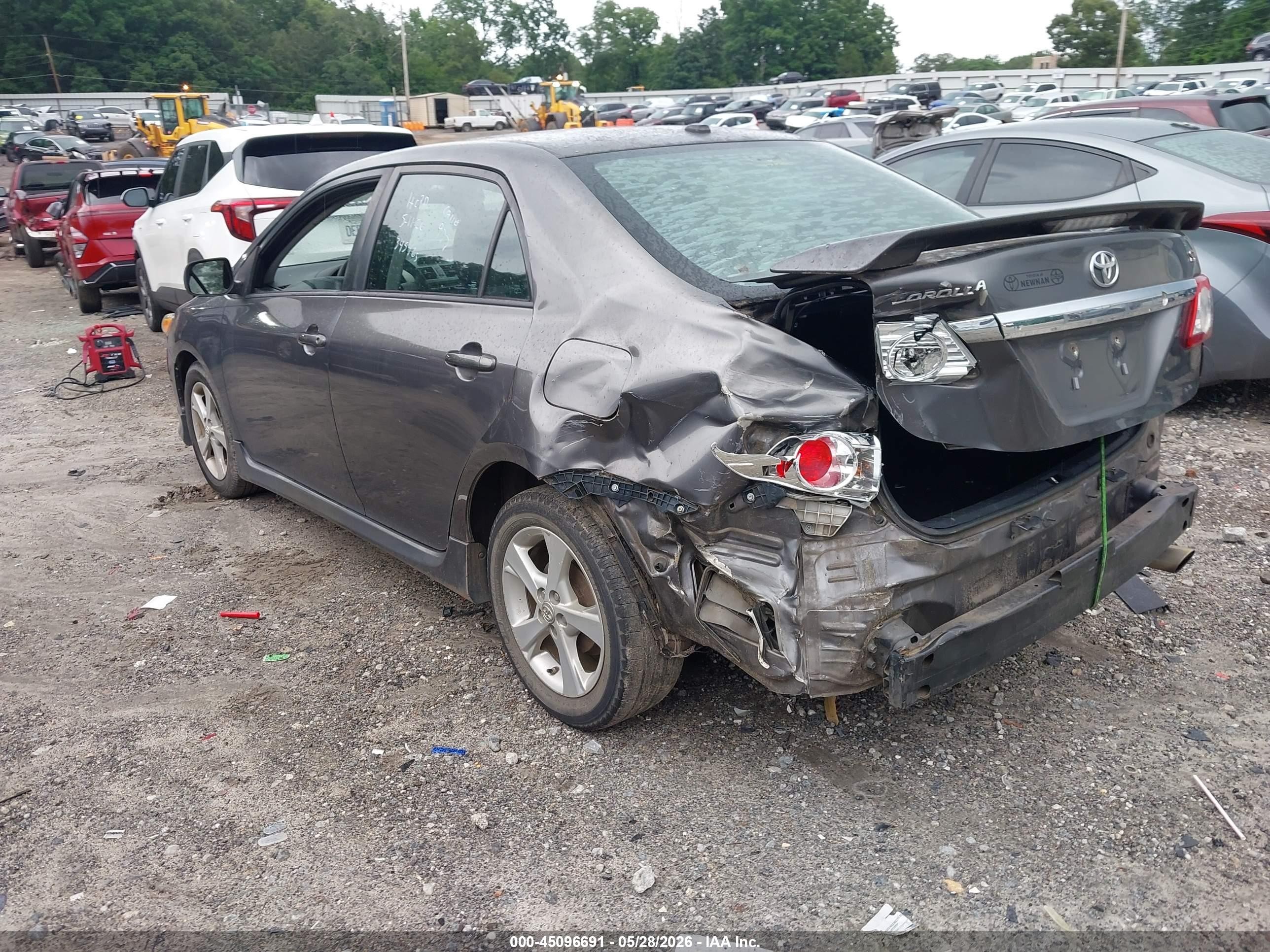 2012 Toyota Corolla S Gray vin: 5YFBU4EE2CP073454