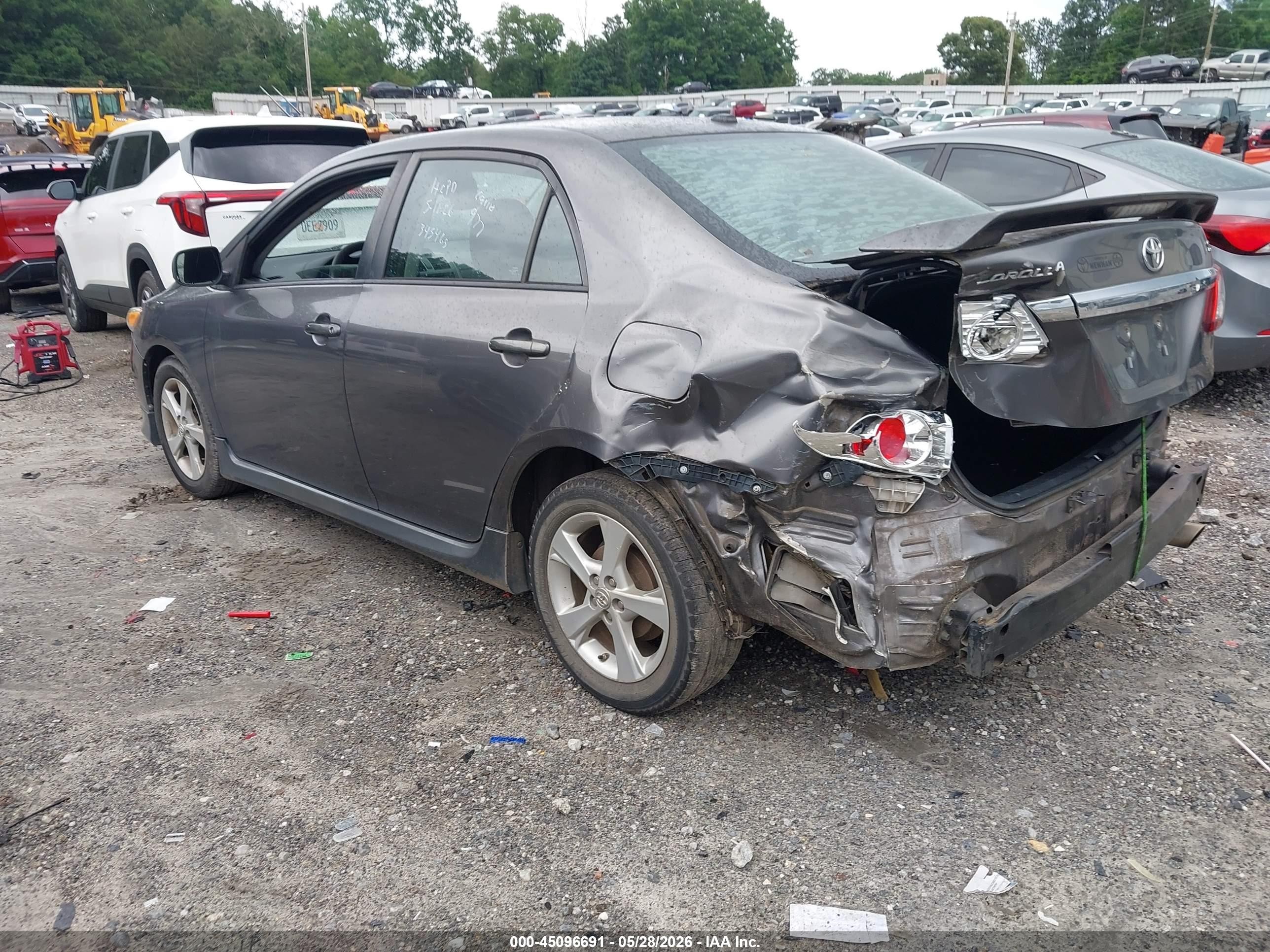 2012 Toyota Corolla S Gray vin: 5YFBU4EE2CP073454