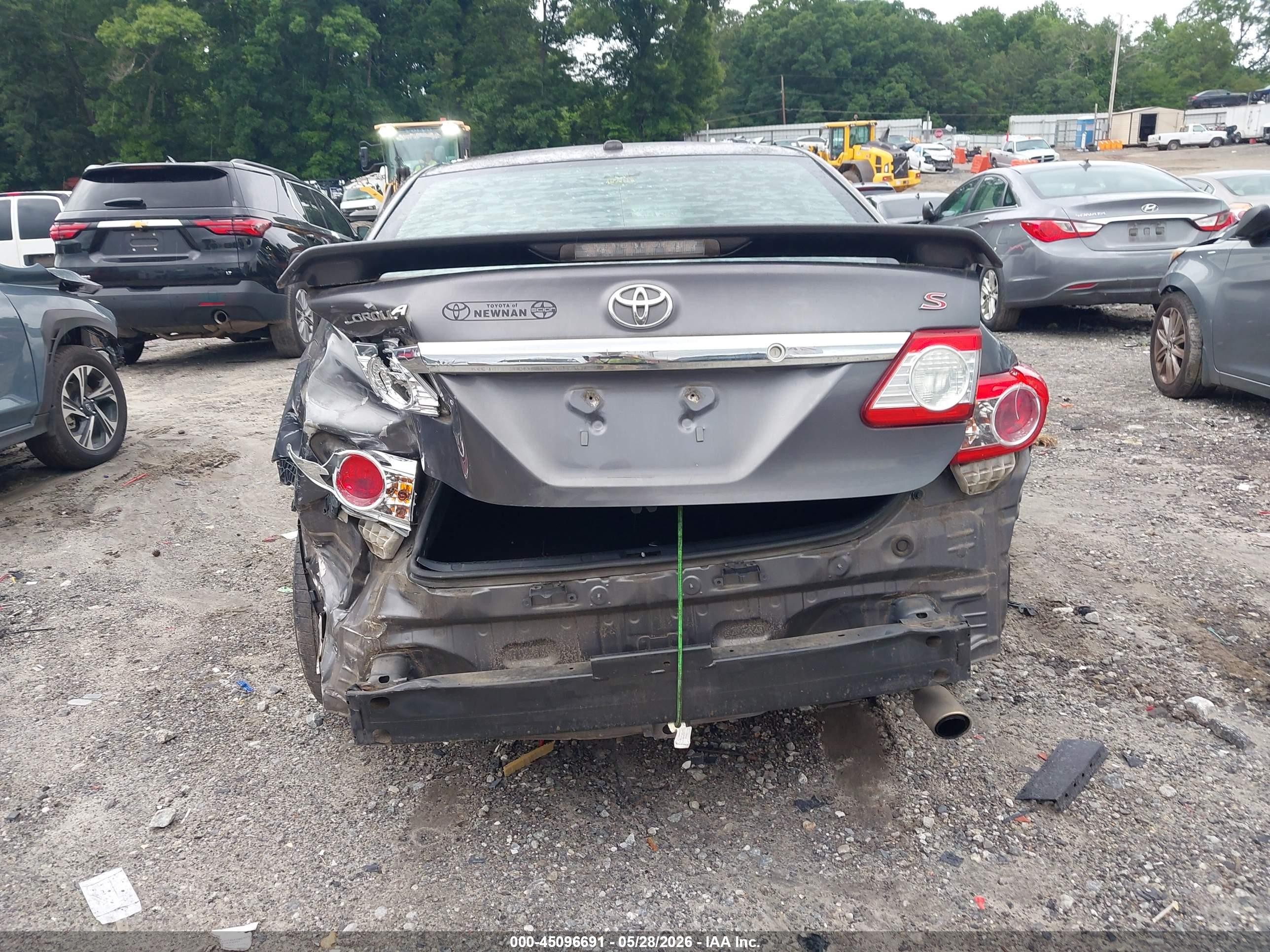 2012 Toyota Corolla S Gray vin: 5YFBU4EE2CP073454