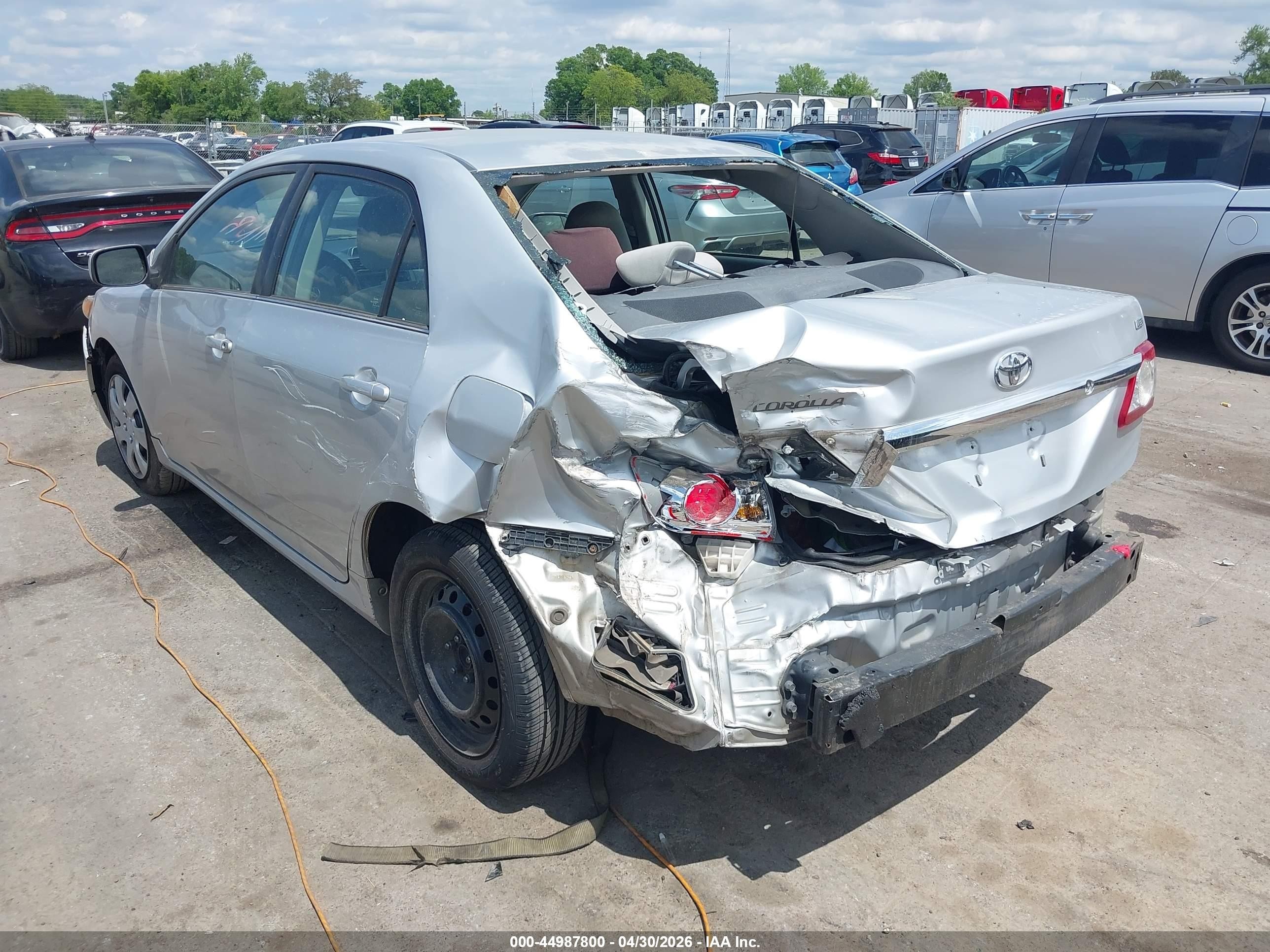 2013 Toyota Corolla Le Silver vin: 5YFBU4EE2DP084441