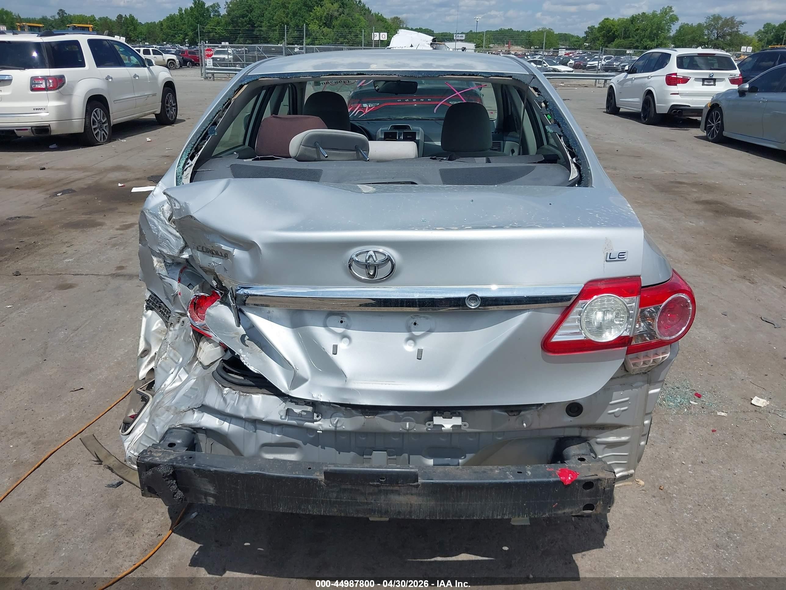 2013 Toyota Corolla Le Silver vin: 5YFBU4EE2DP084441
