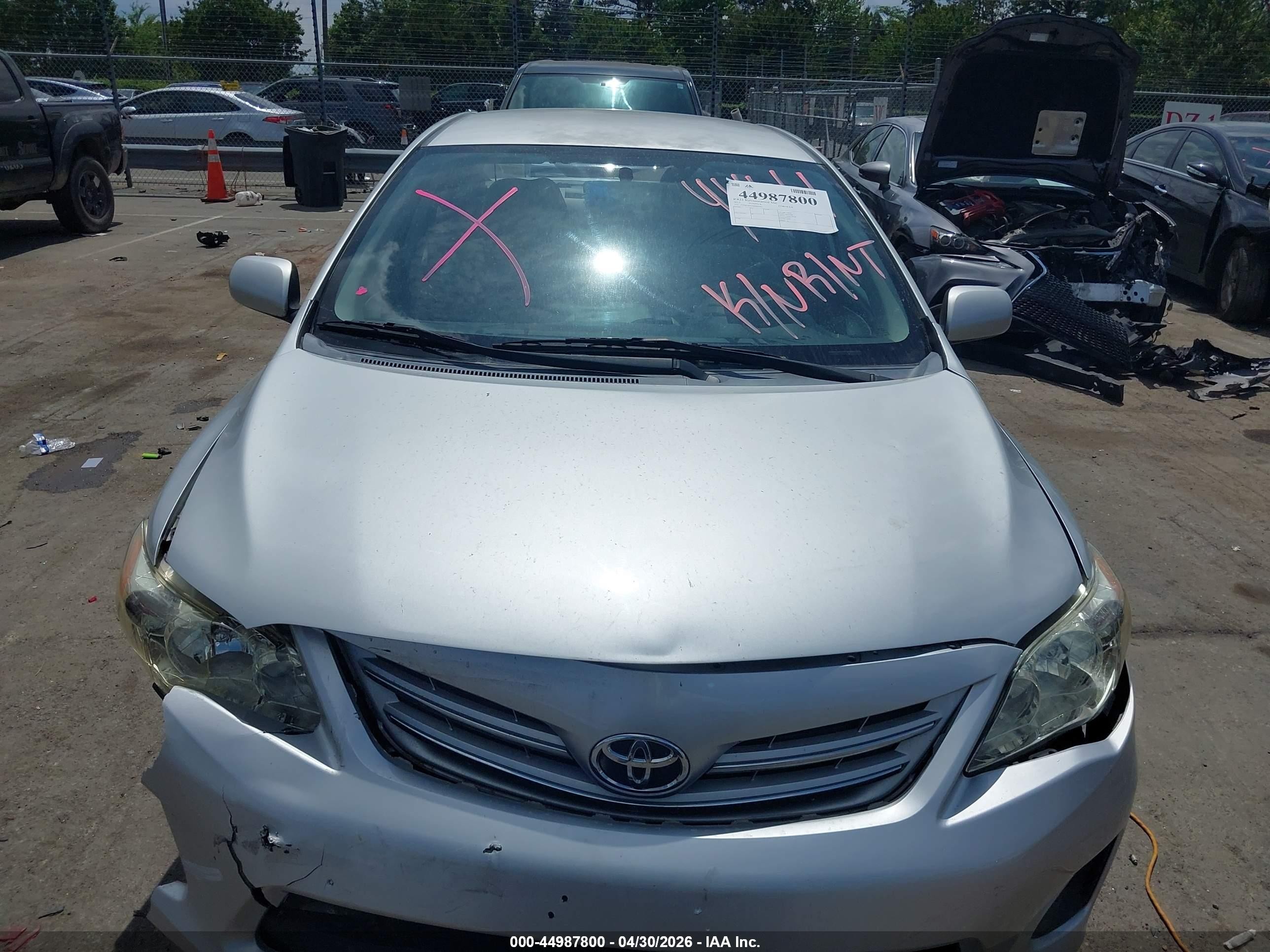 2013 Toyota Corolla Le Silver vin: 5YFBU4EE2DP084441
