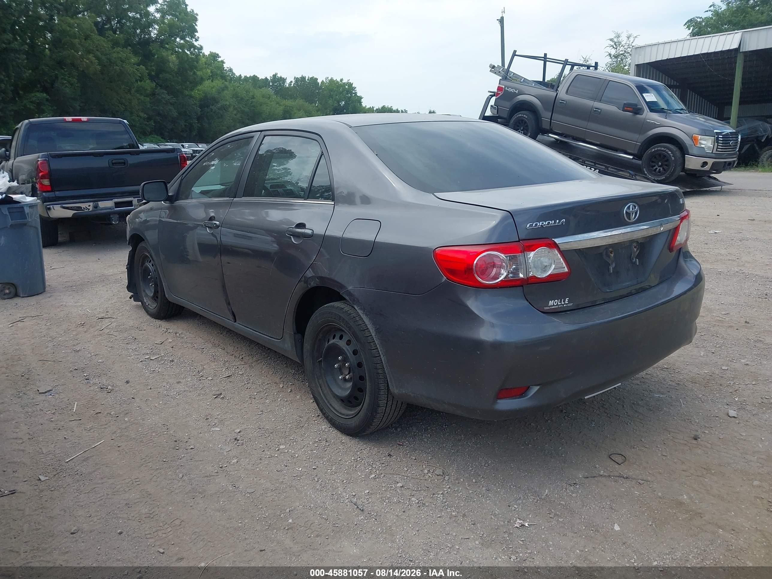 2013 Toyota Corolla Le Gray vin: 5YFBU4EE2DP084858