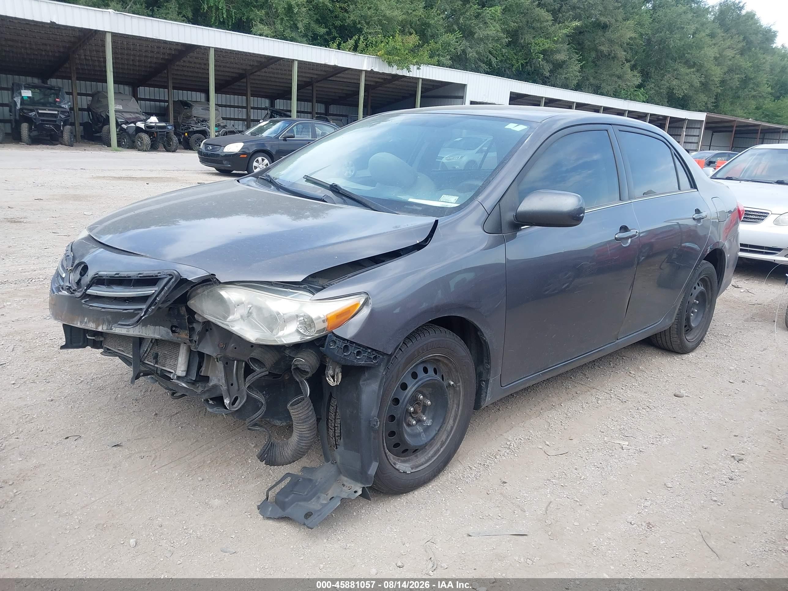 2013 Toyota Corolla Le Gray vin: 5YFBU4EE2DP084858