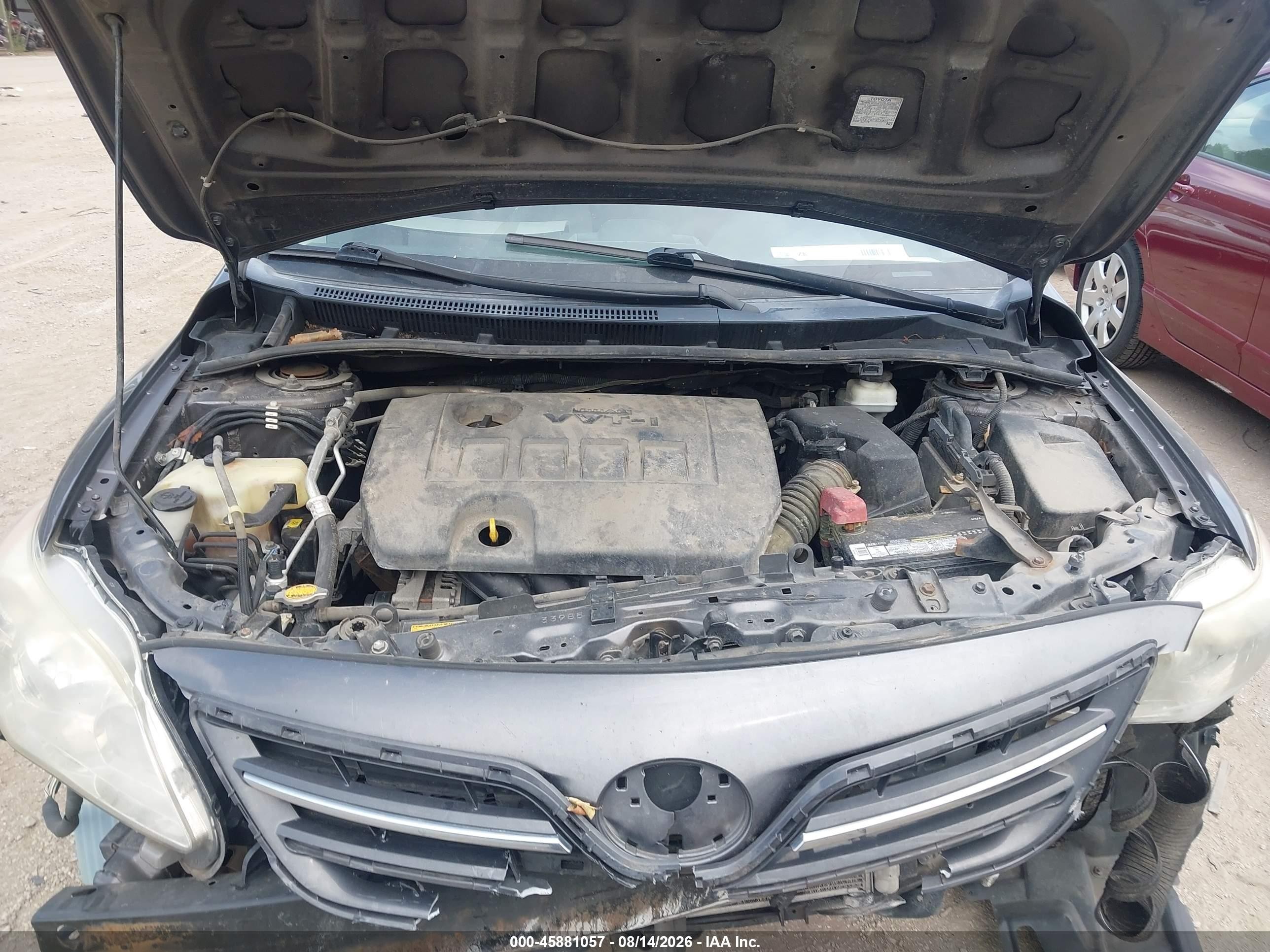 2013 Toyota Corolla Le Gray vin: 5YFBU4EE2DP084858