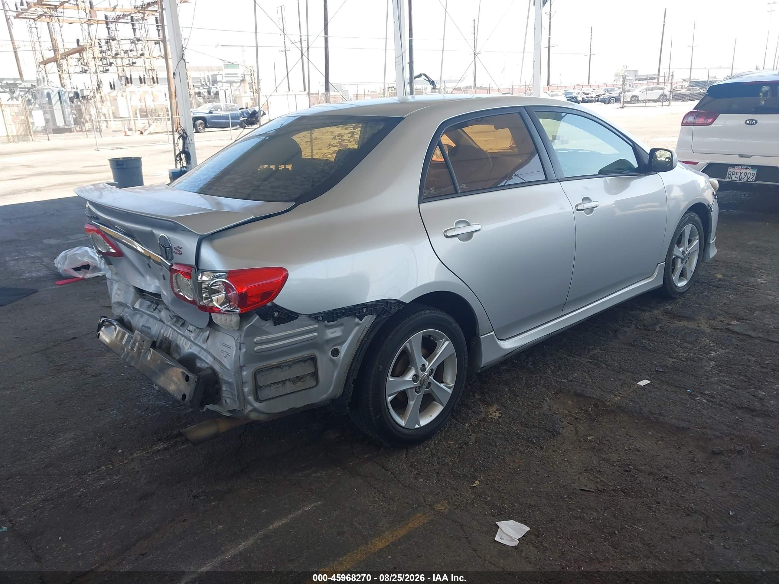 2013 Toyota Corolla S Silver vin: 5YFBU4EE2DP090045