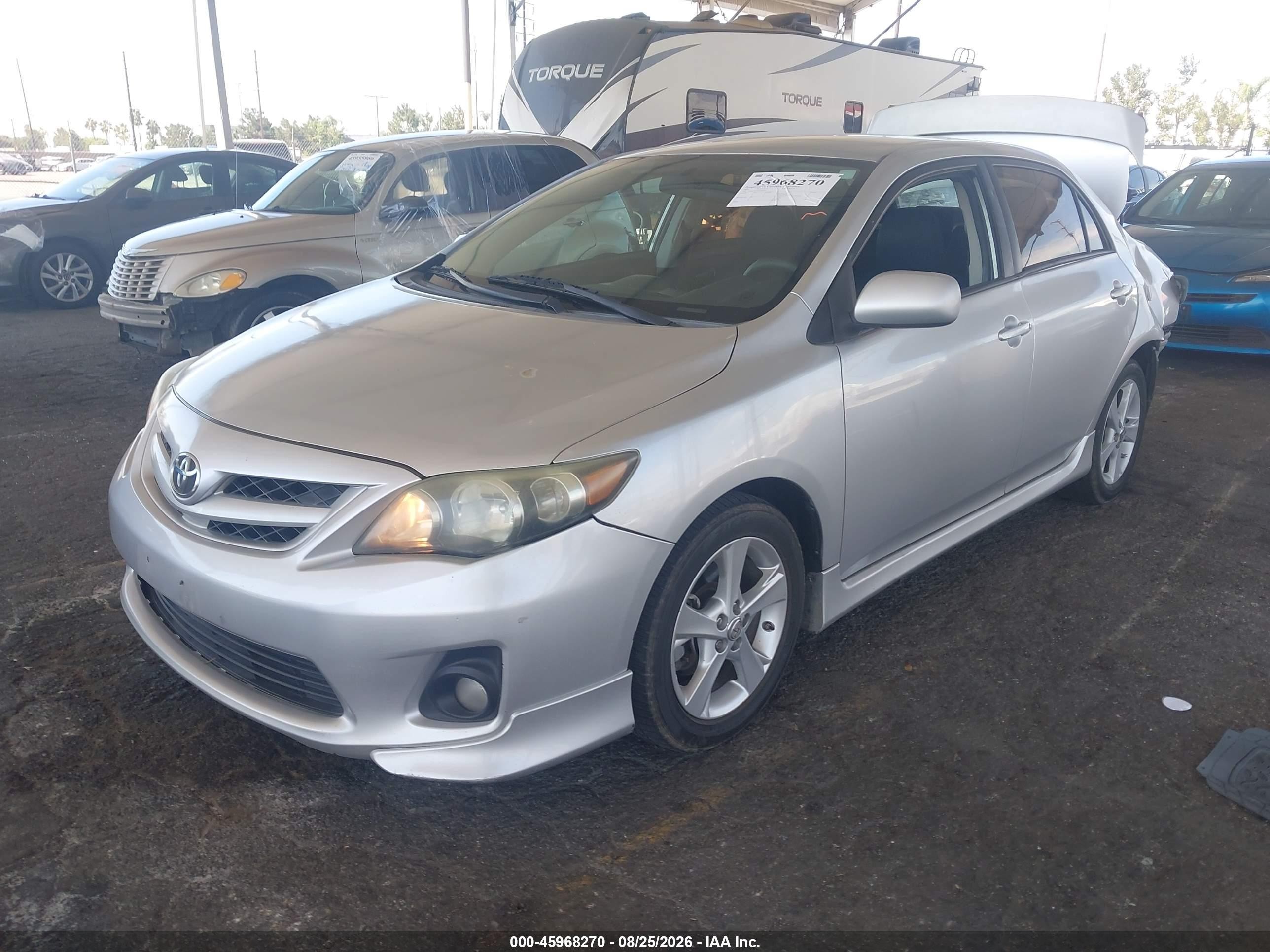2013 Toyota Corolla S Silver vin: 5YFBU4EE2DP090045