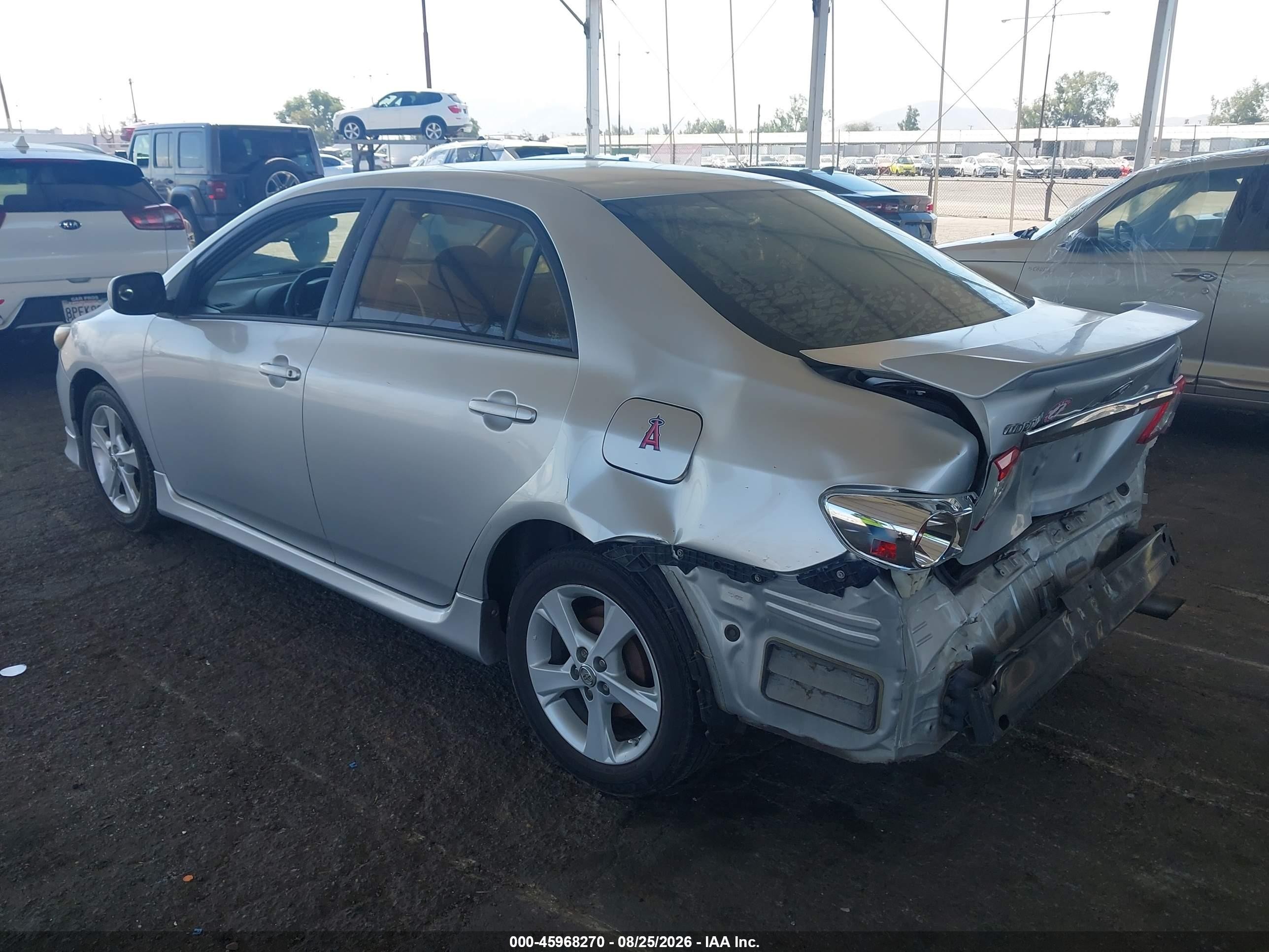 2013 Toyota Corolla S Silver vin: 5YFBU4EE2DP090045