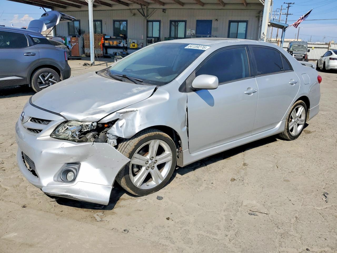2013 Toyota Corolla S Серебряный vin: 5YFBU4EE2DP092491