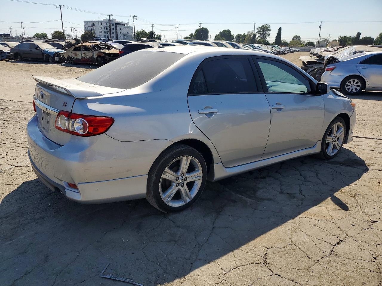 2013 Toyota Corolla S Silver vin: 5YFBU4EE2DP092491
