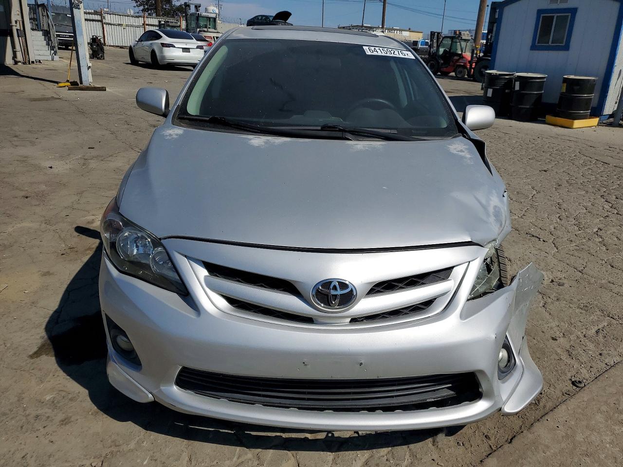 2013 Toyota Corolla S Silver vin: 5YFBU4EE2DP092491