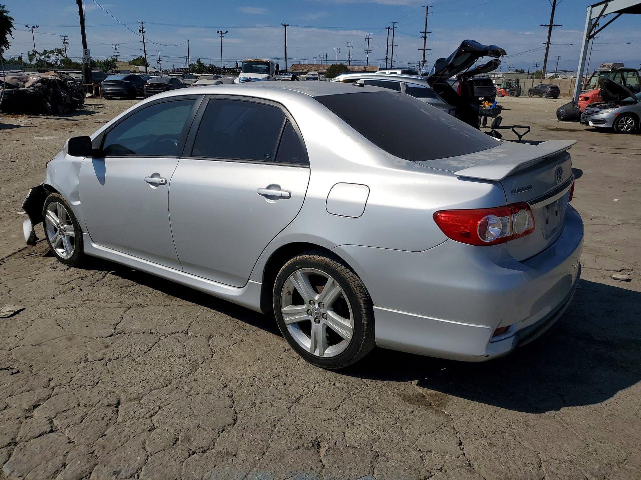 2013 Toyota Corolla S Silver vin: 5YFBU4EE2DP092491