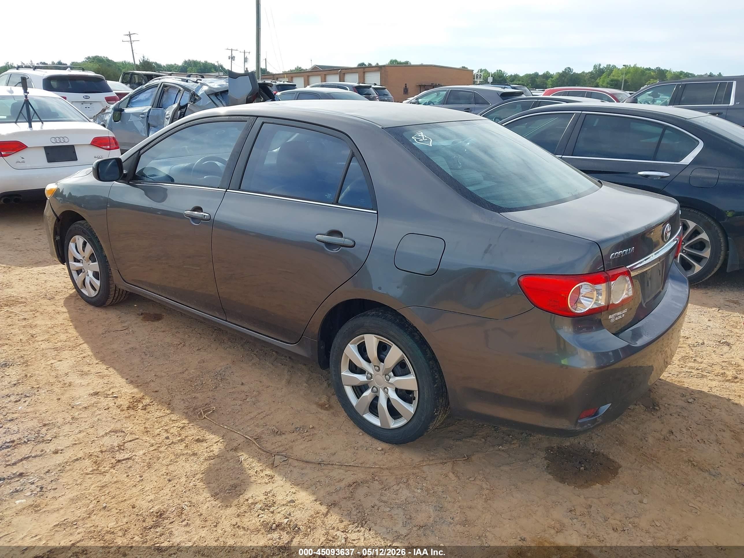 2013 Toyota Corolla Le Gray vin: 5YFBU4EE2DP094659