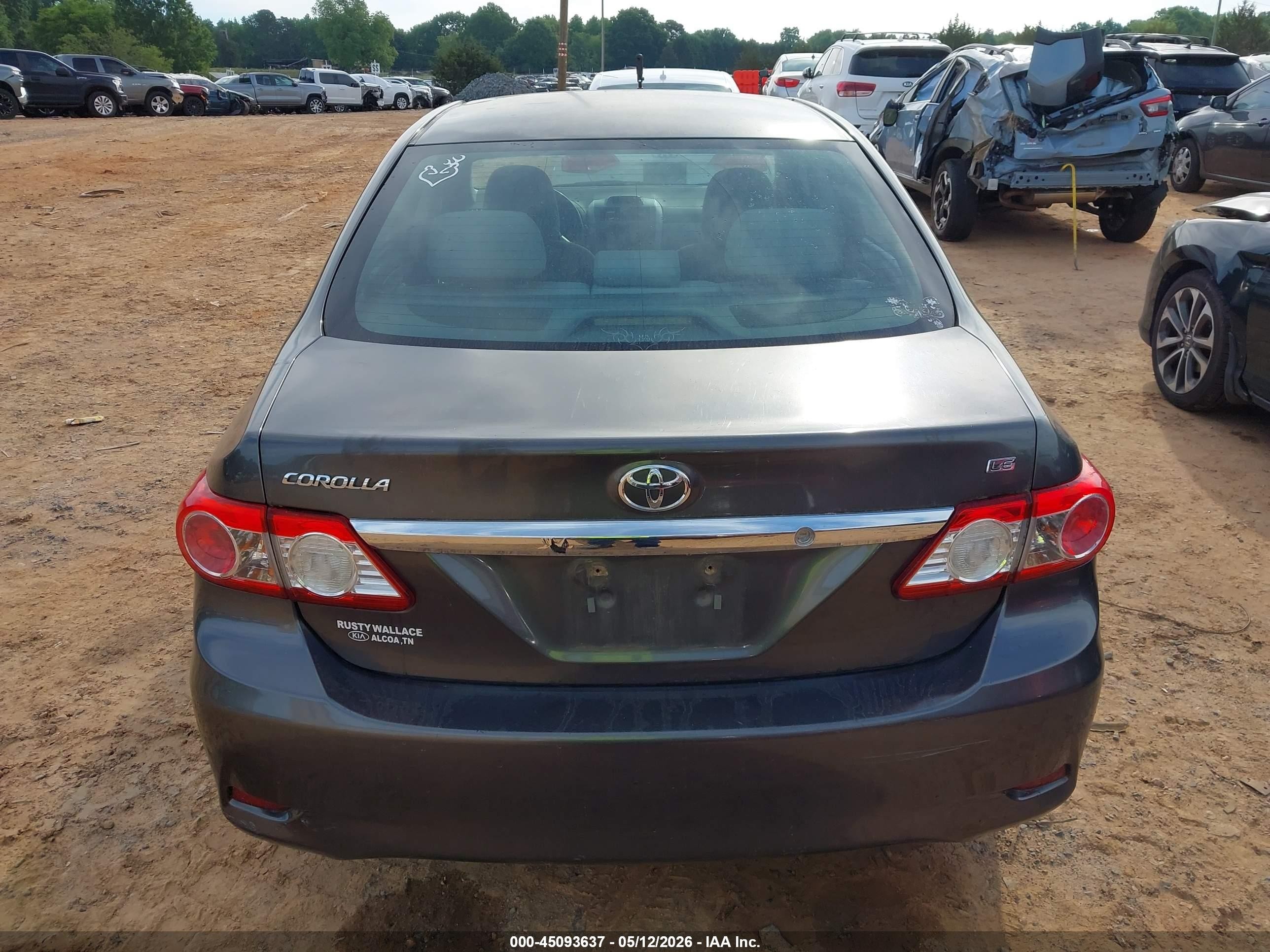 2013 Toyota Corolla Le Gray vin: 5YFBU4EE2DP094659