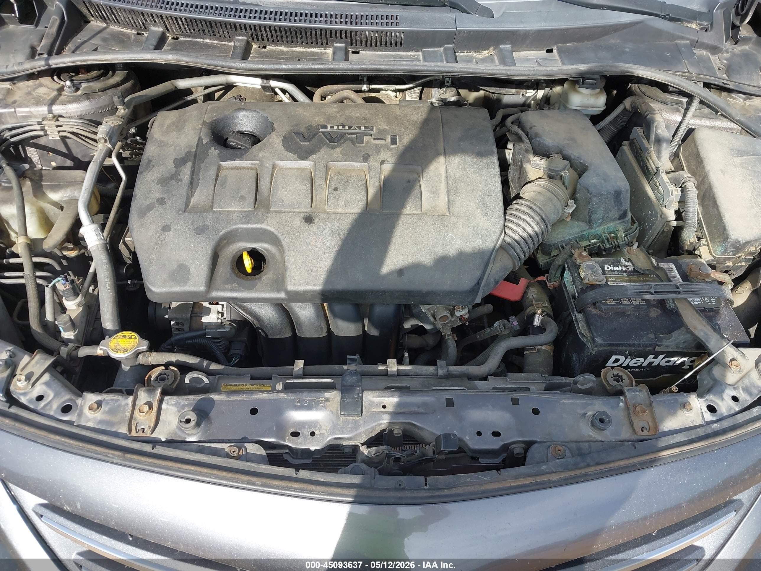 2013 Toyota Corolla Le Gray vin: 5YFBU4EE2DP094659